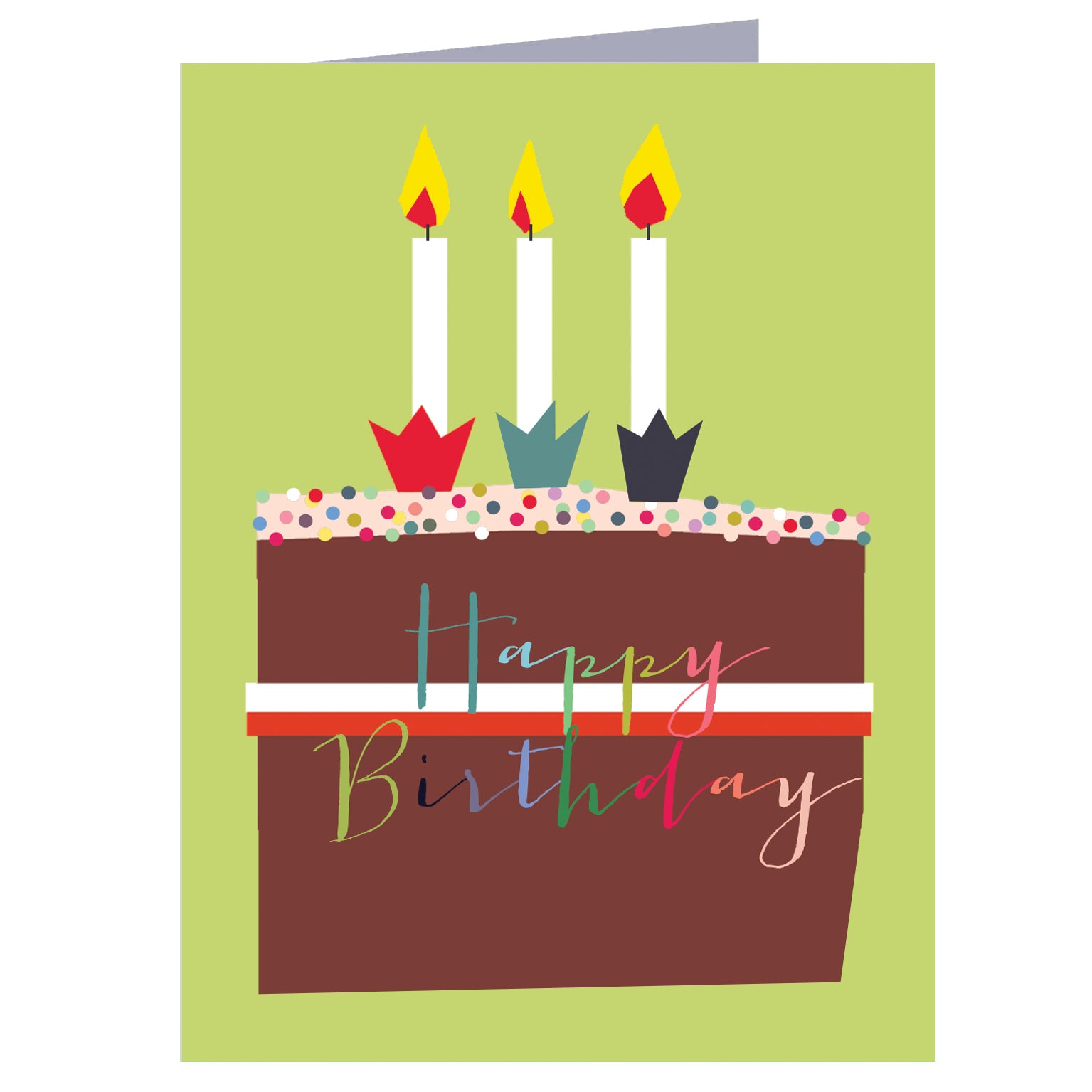 TW418 mini happy birthday card