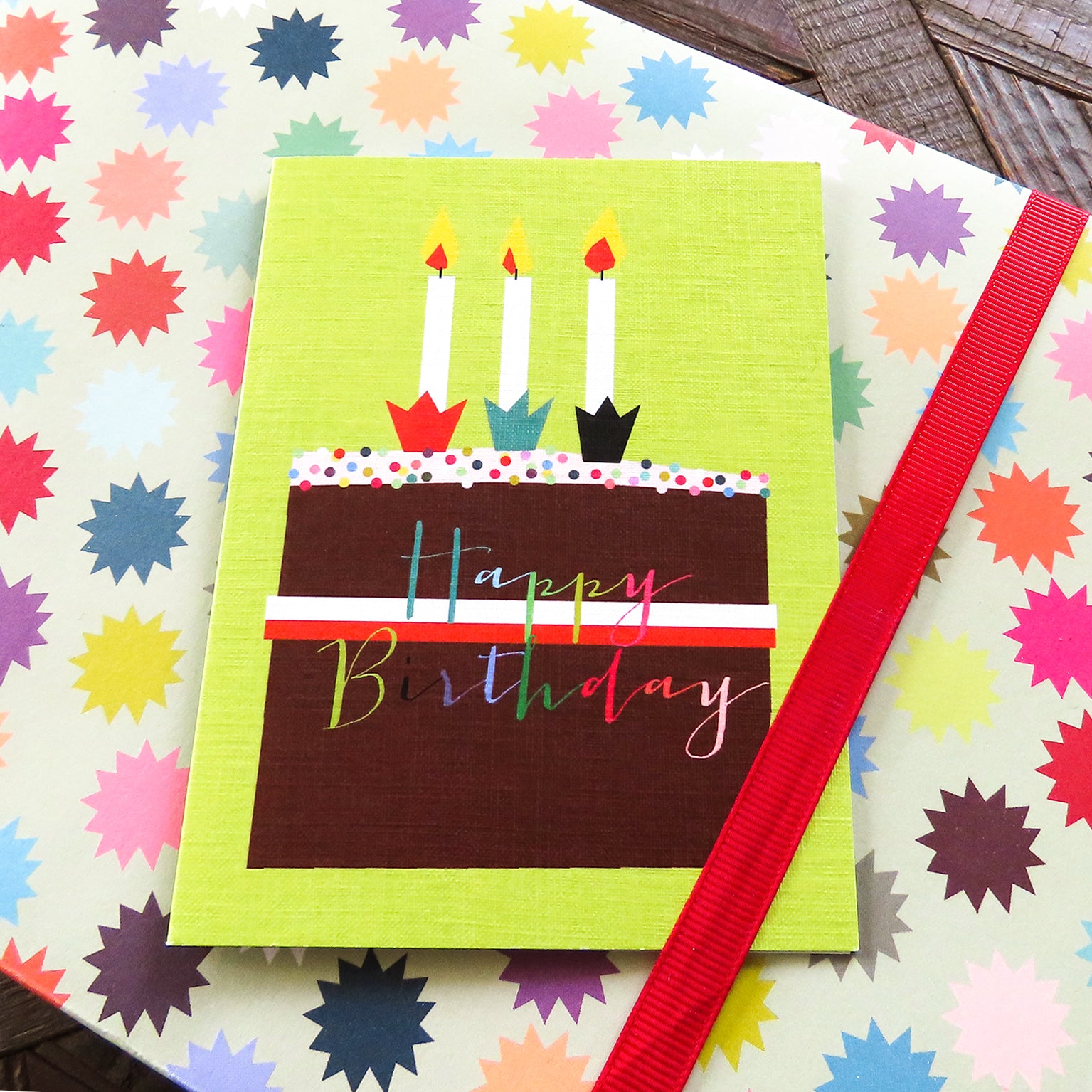 TW418 mini happy birthday card