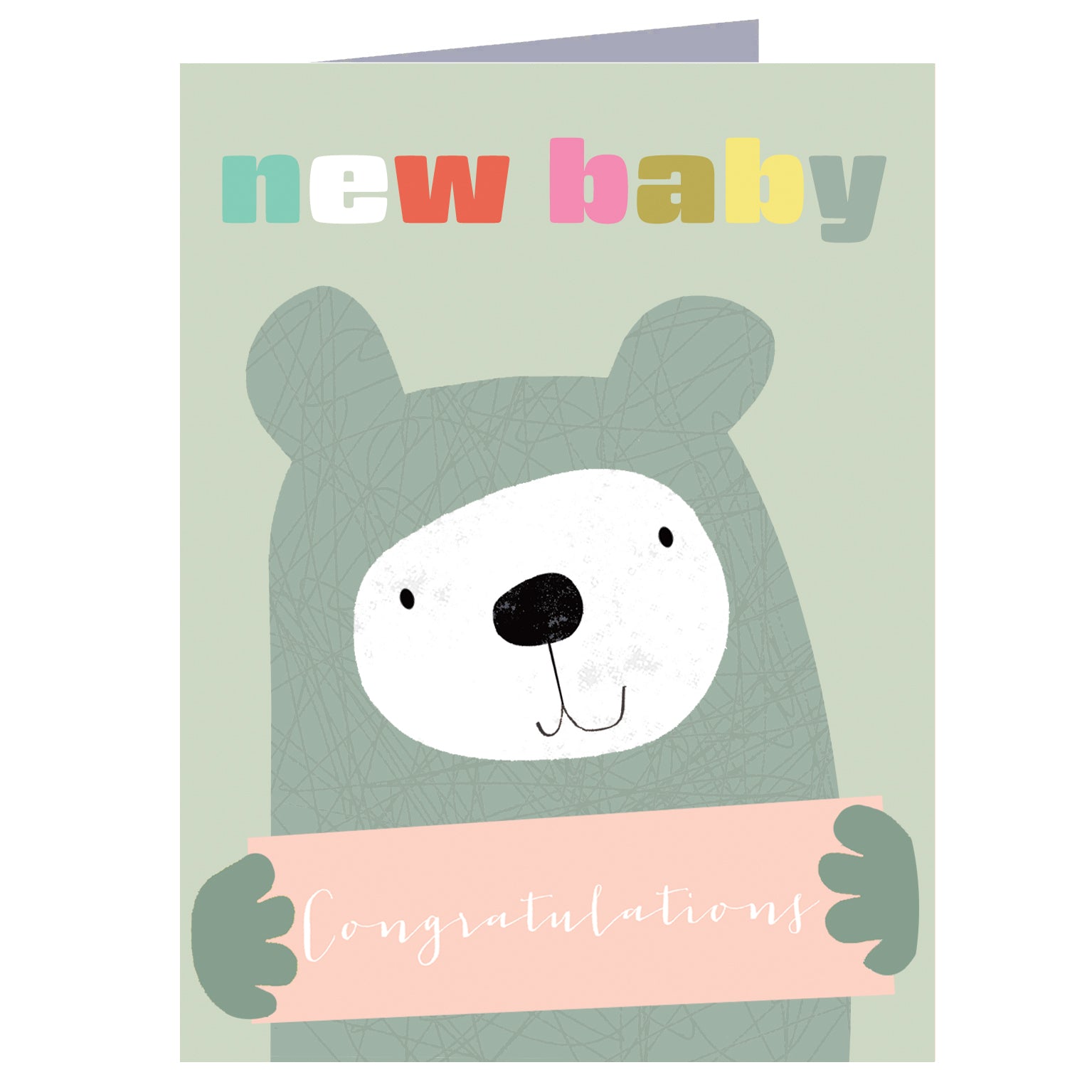 TW423 mini new baby bear card