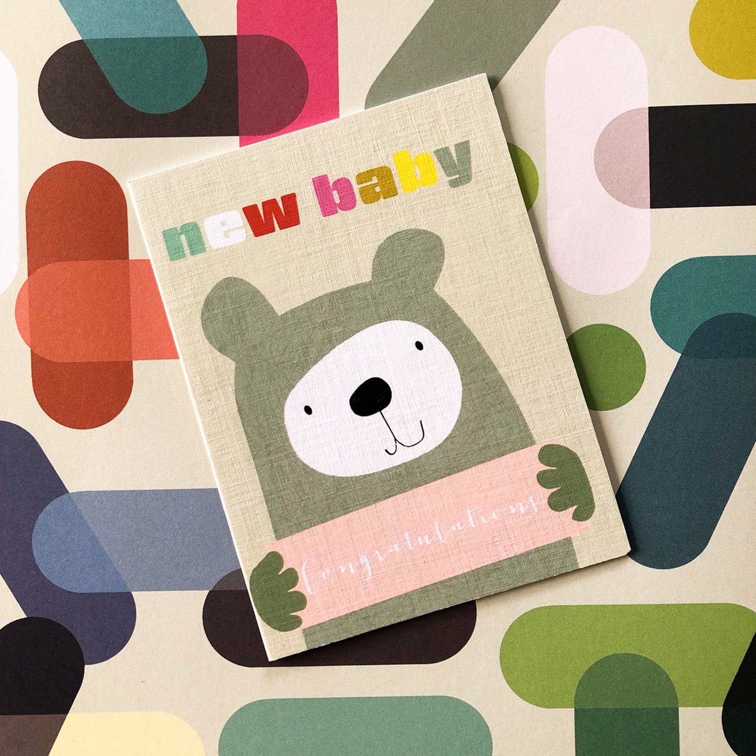TW423 mini new baby bear card