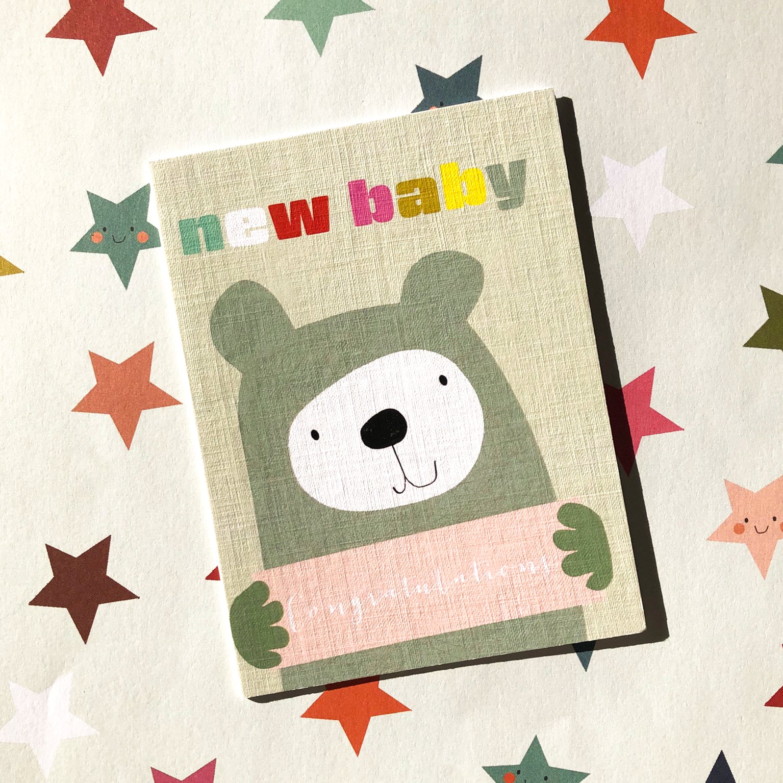 TW423 mini new baby bear card