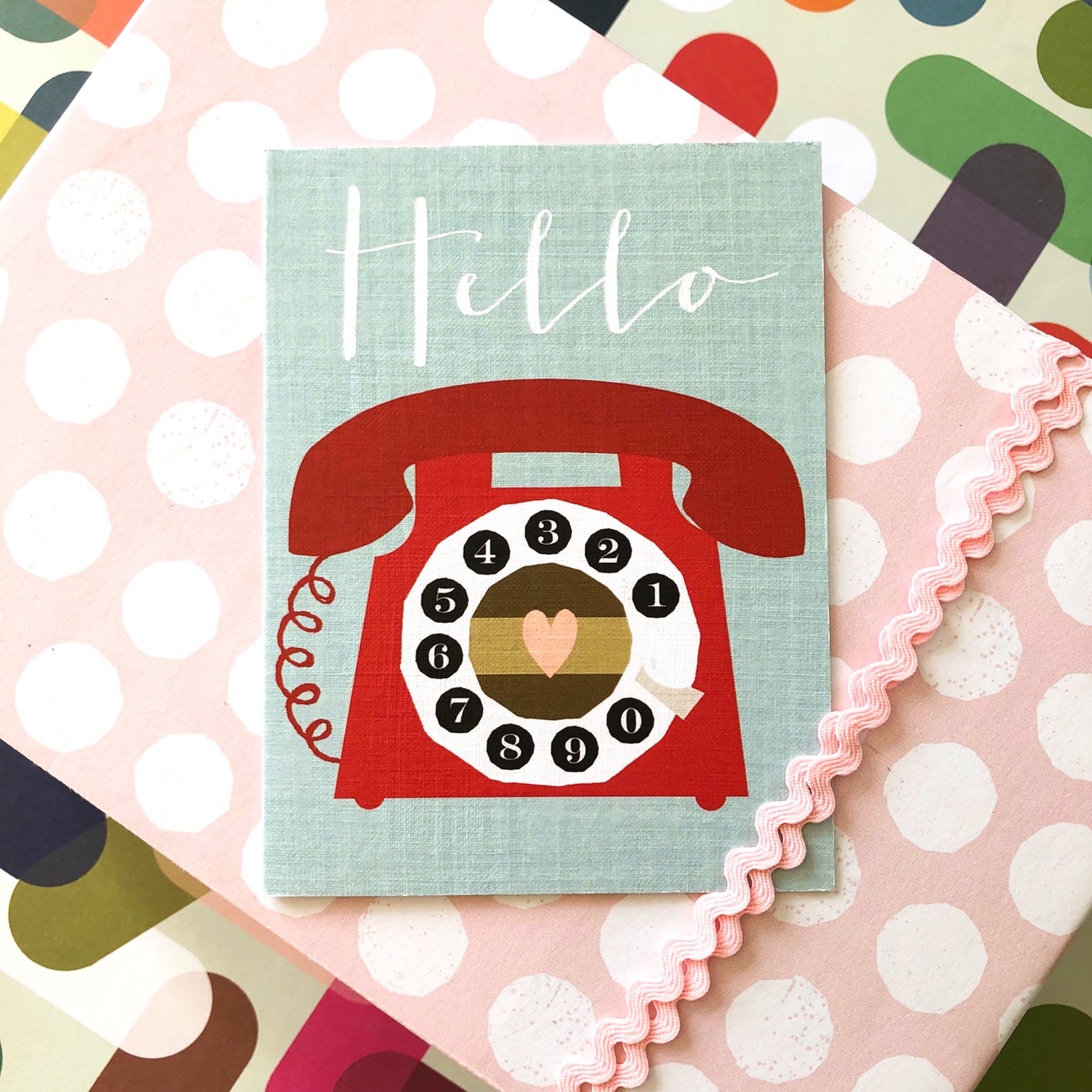 TW425 mini hello greetings card