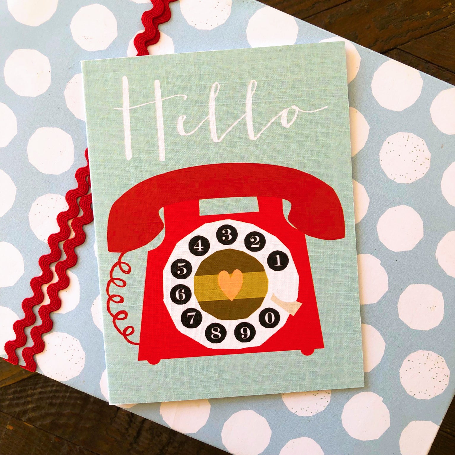 TW425 mini hello greetings card