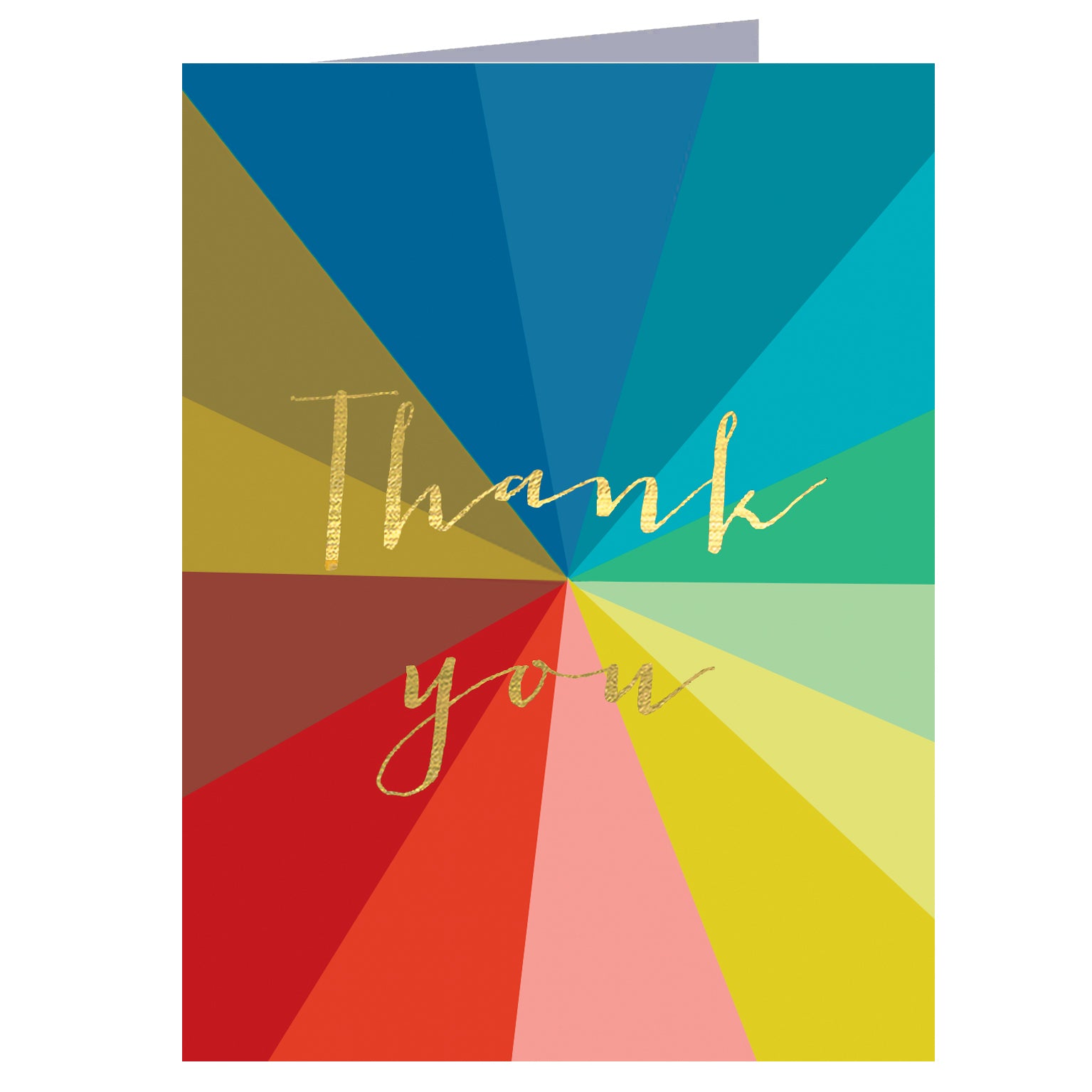 TW428 mini gold foiled thank you card