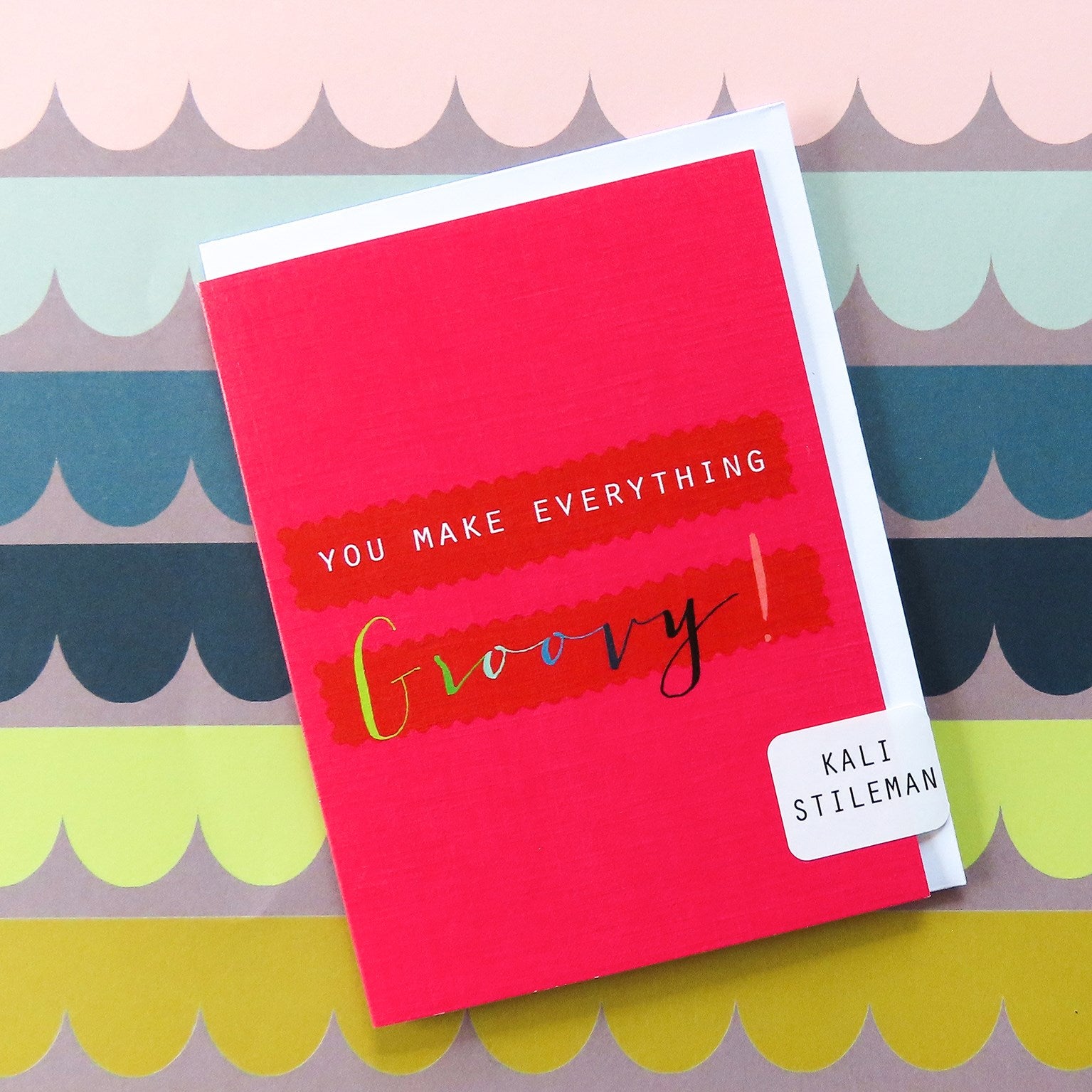 TW446 mini groovy greetings card