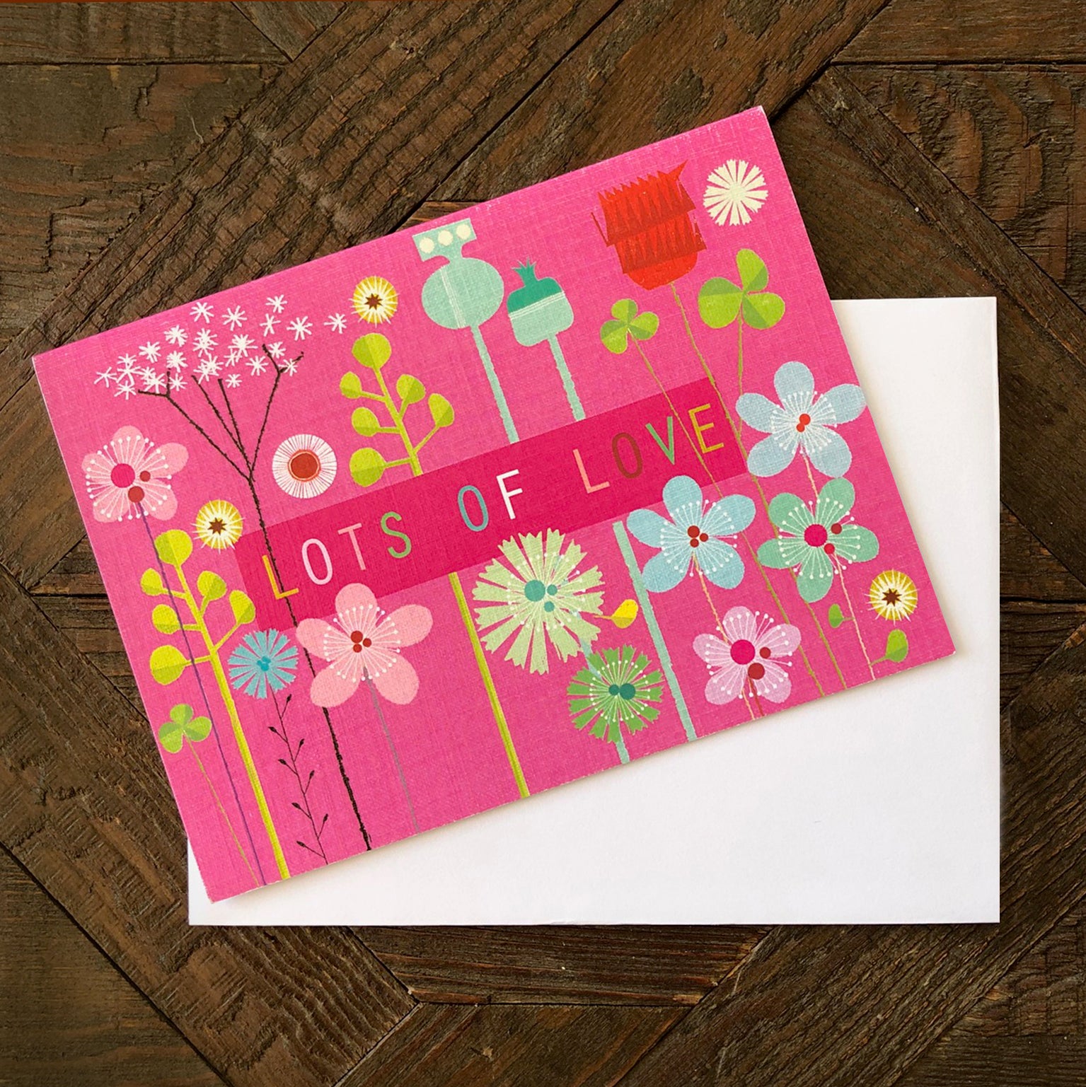 TW510 mini floral lots of love card