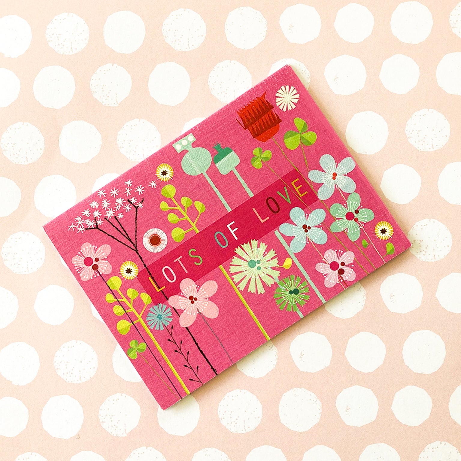 TW510 mini floral lots of love card
