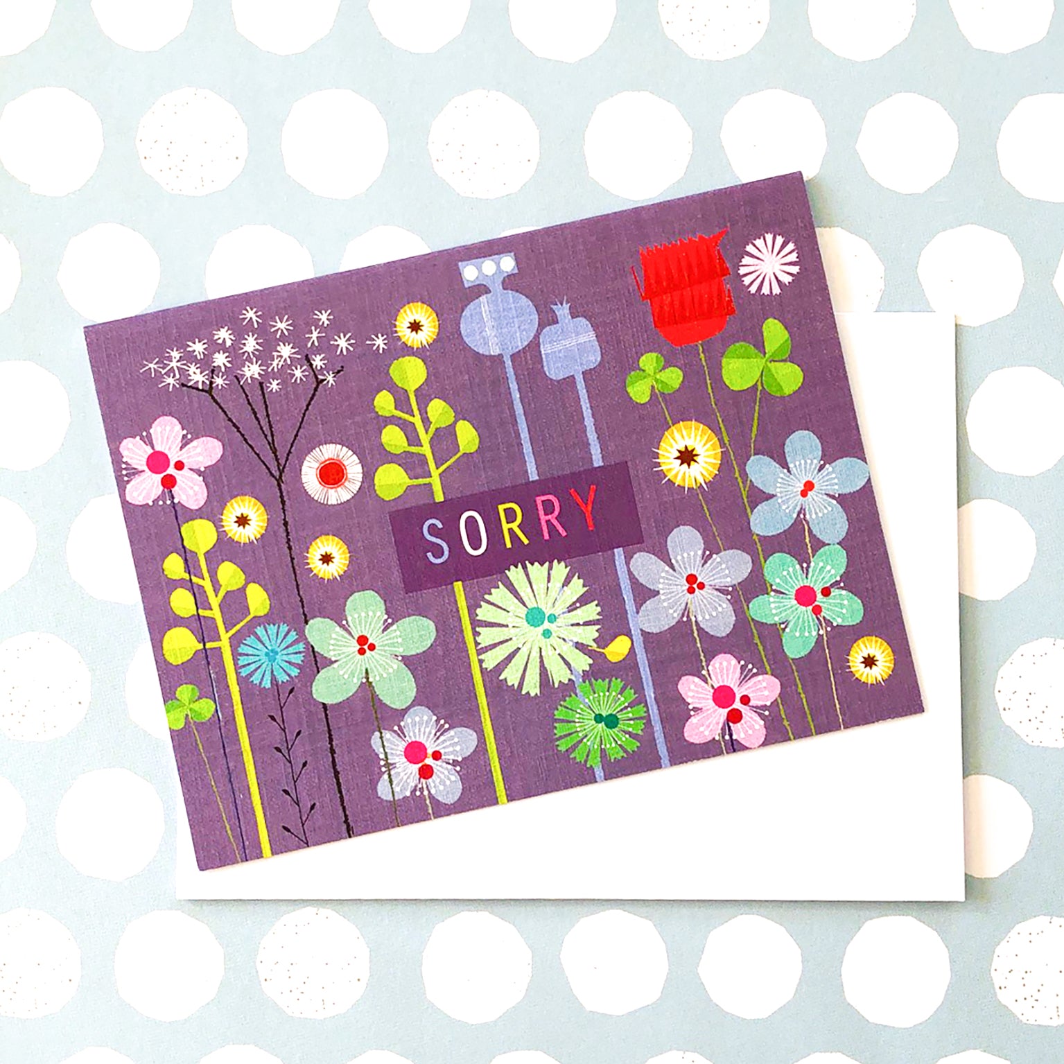 TW511 mini floral sorry card