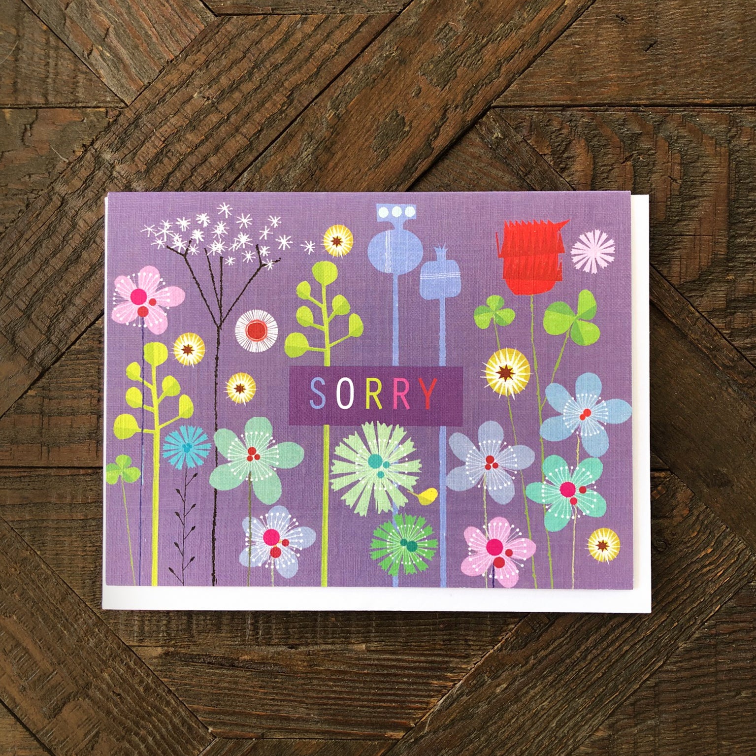 TW511 mini floral sorry card