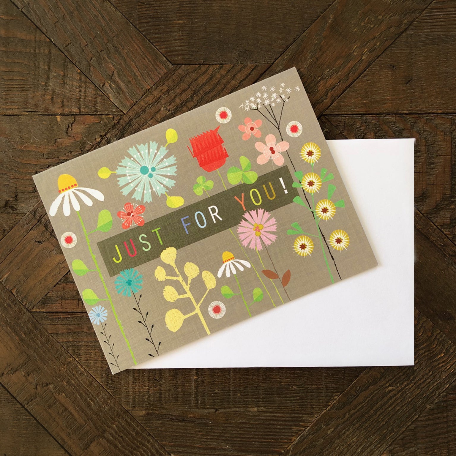 TW512 mini floral just for you card