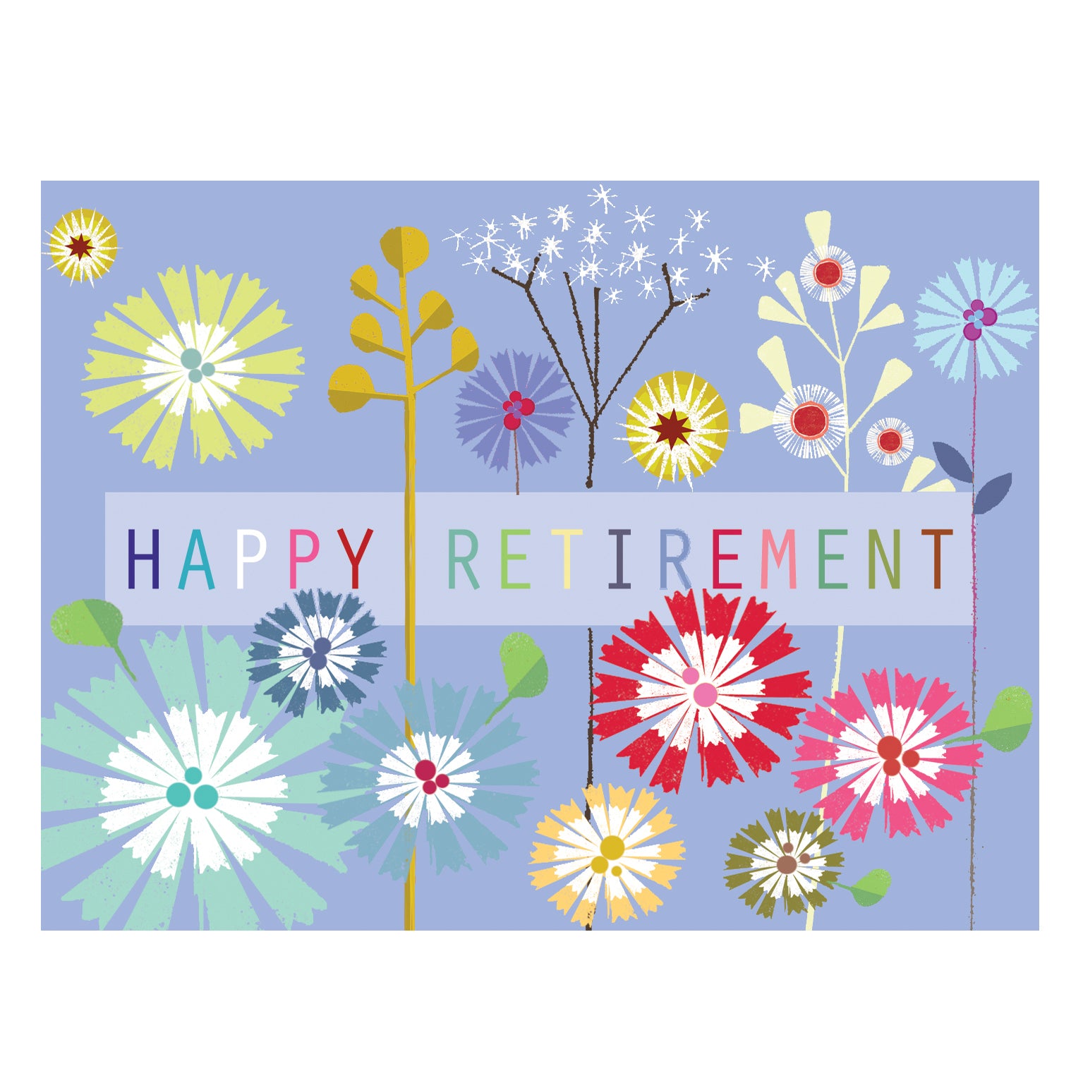 TW514 mini floral retirement card
