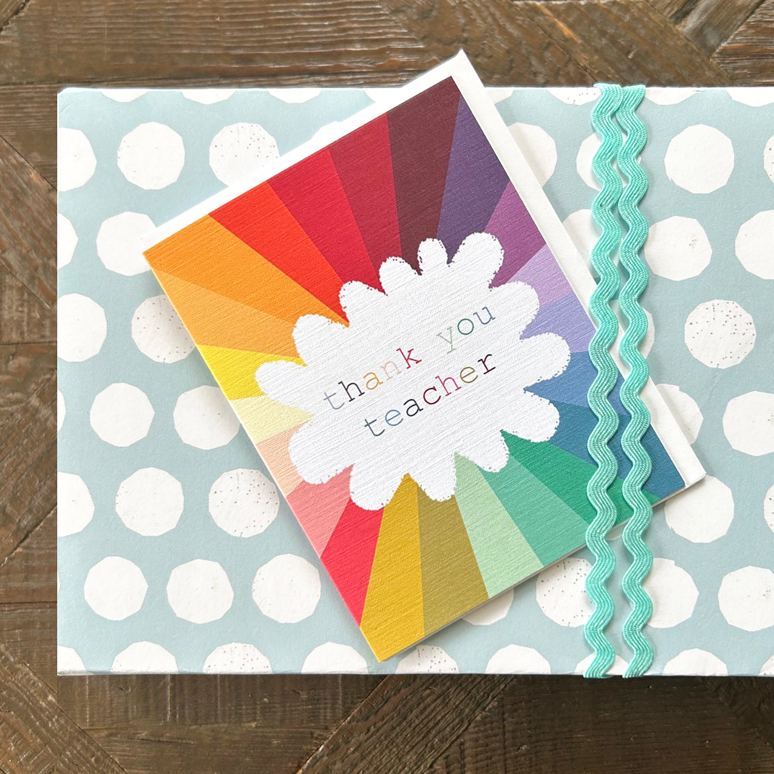 TW650 mini colourful thank you teacher card