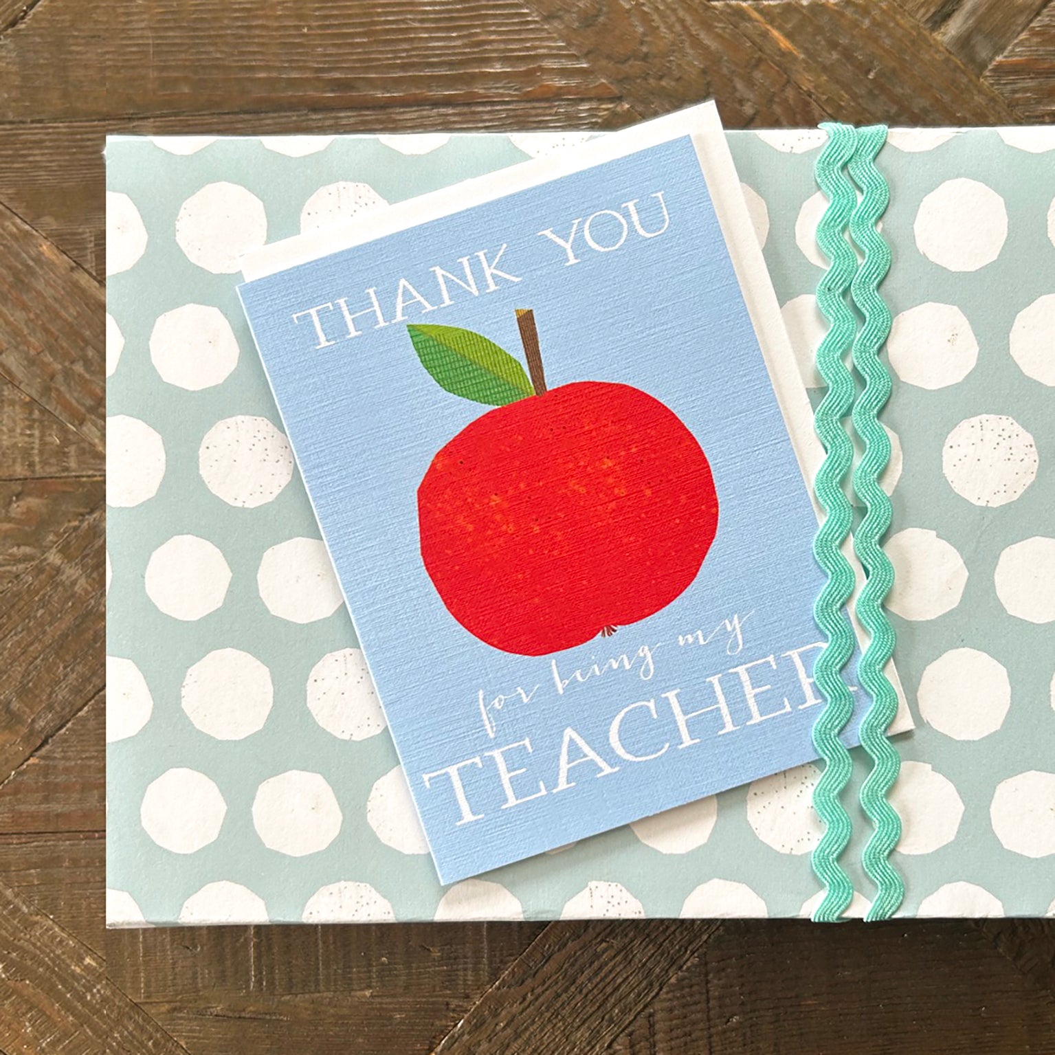 TW651 mini thank you teacher apple card