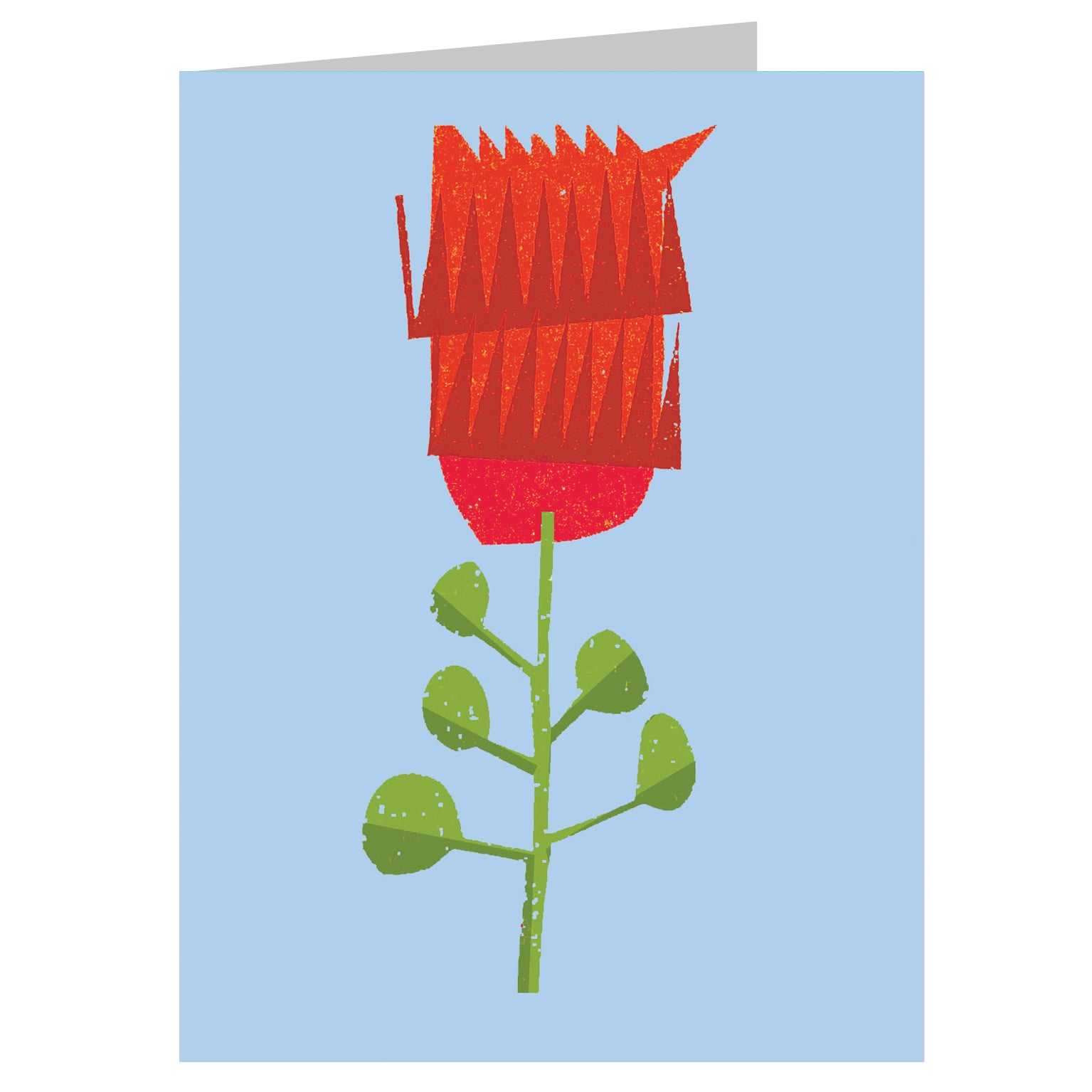 TW82 mini red clover bloom card