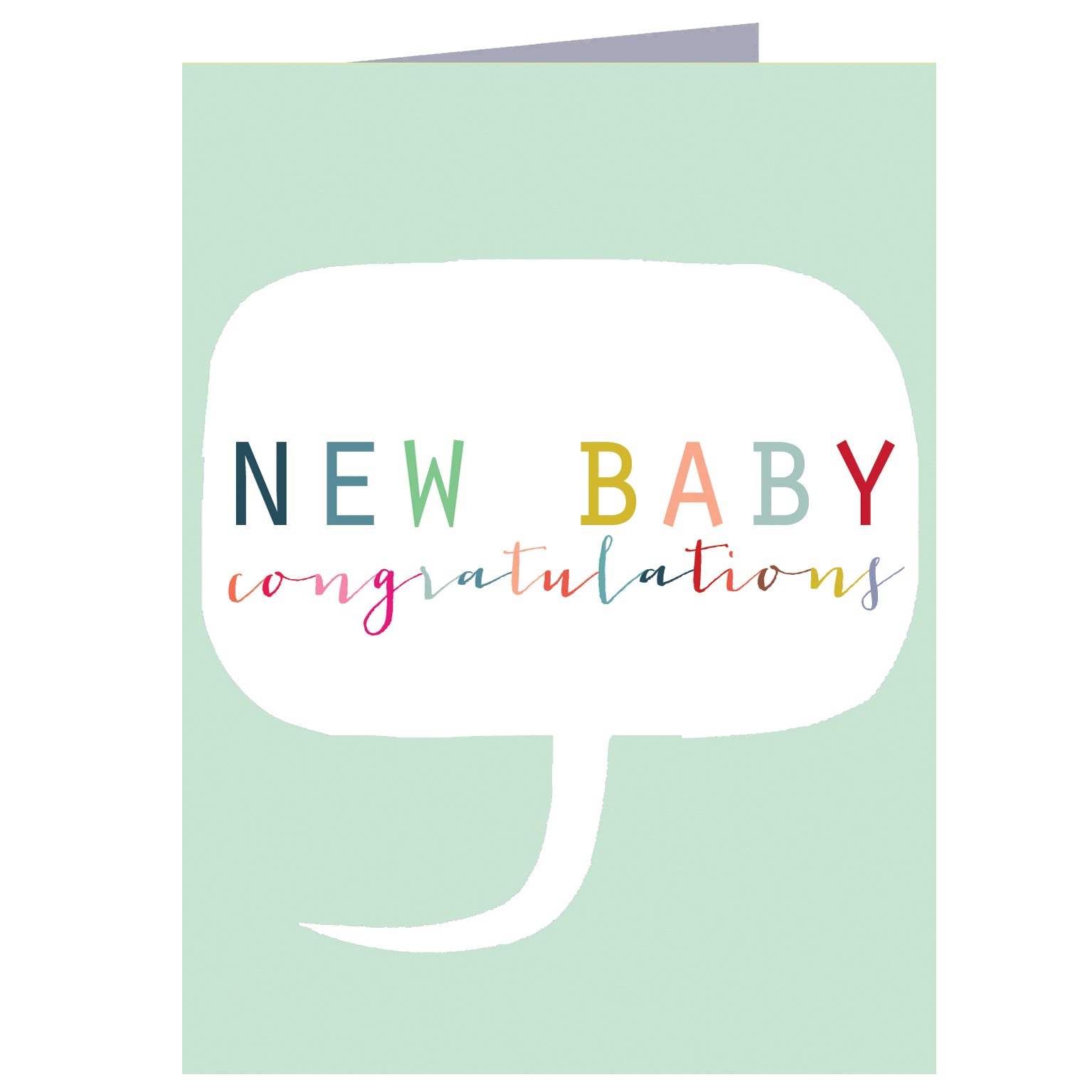 TWB05 mini new baby card
