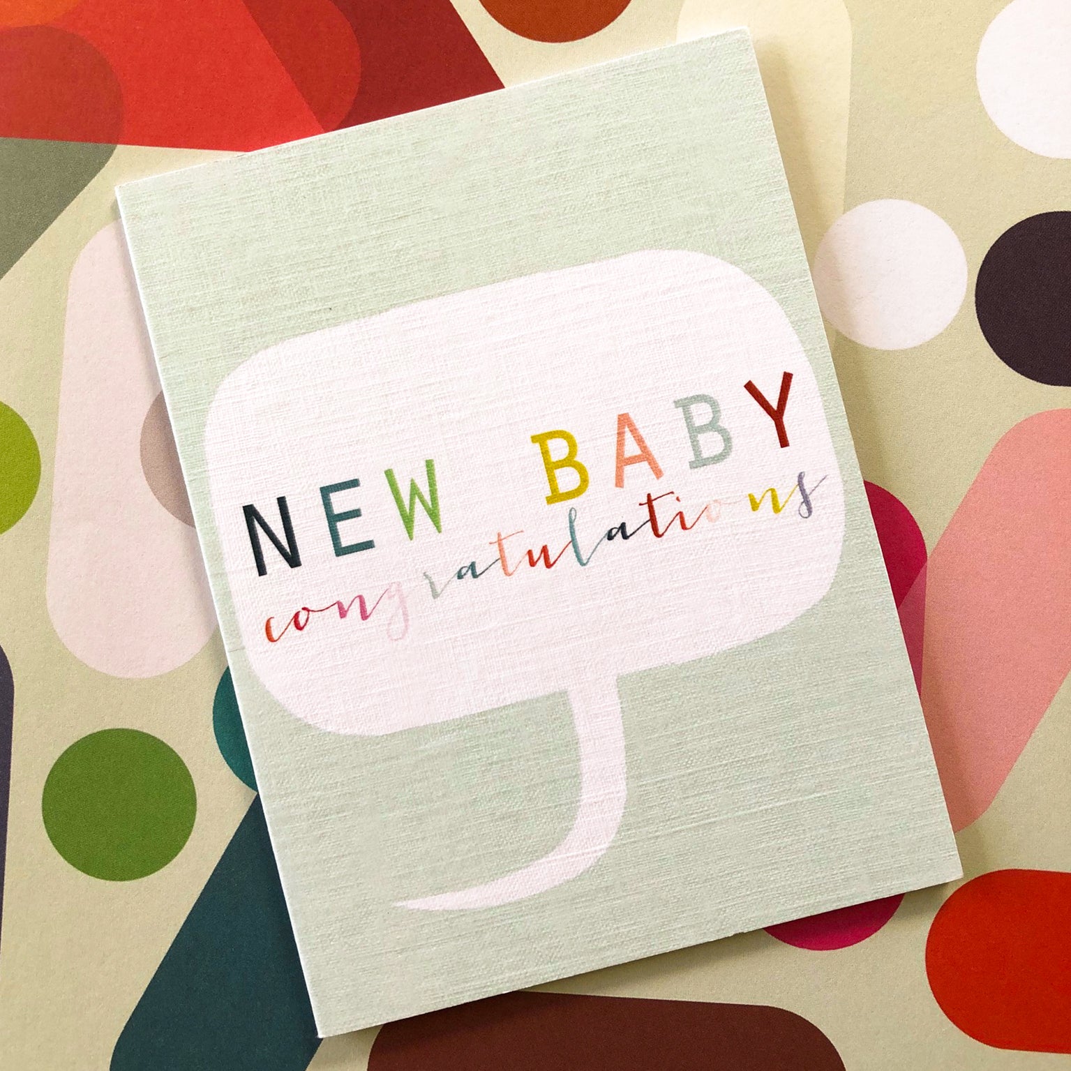 TWB05 mini new baby card