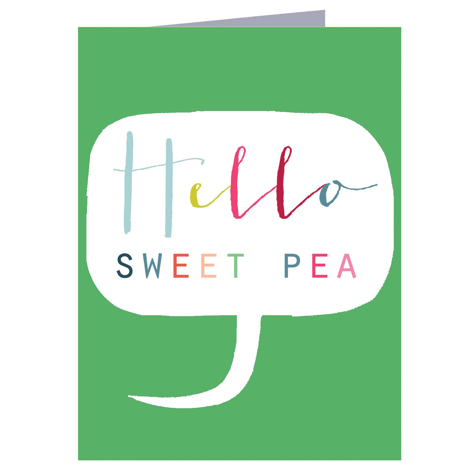 TWB06 mini sweet pea card