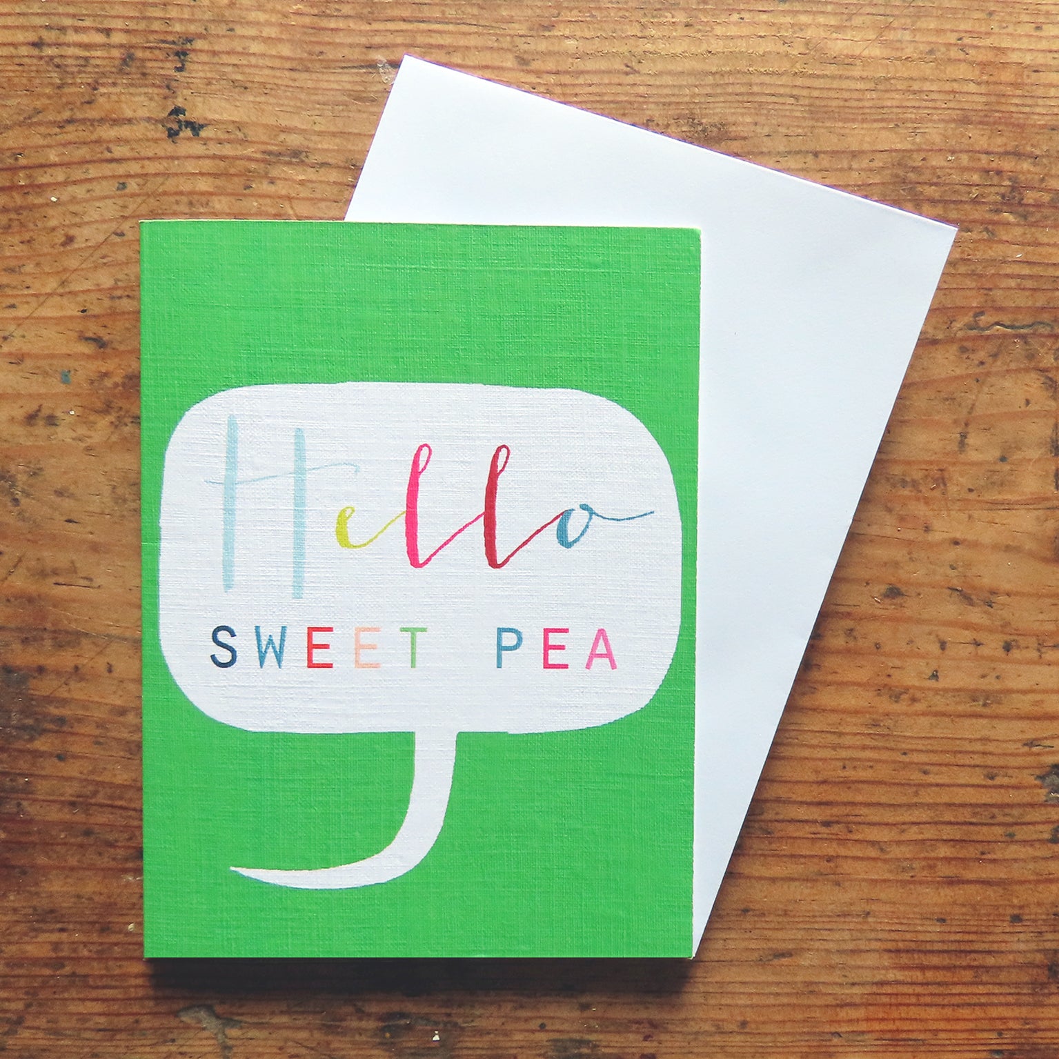 TWB06 mini sweet pea card