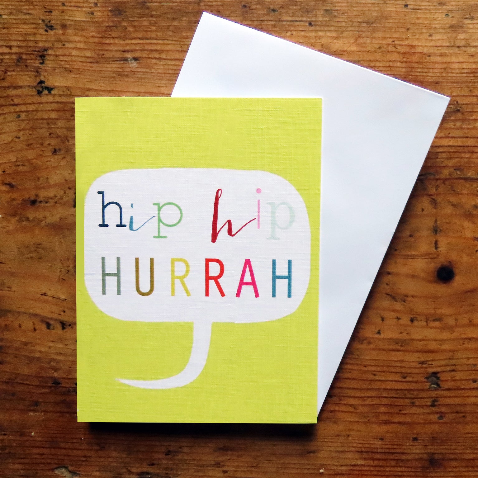 TWB10 mini hip hip hurrah card