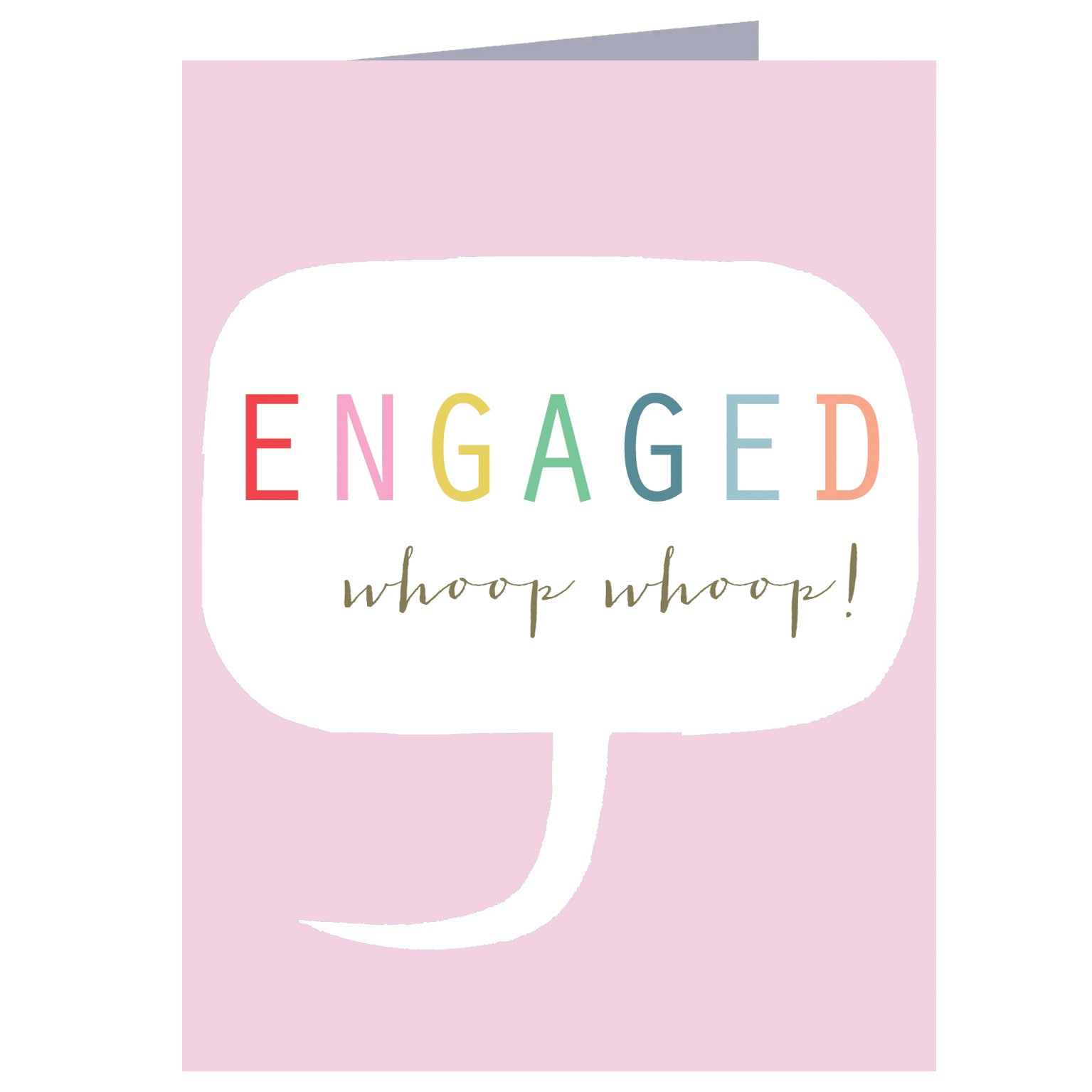 TWB20 mini engaged greetings card