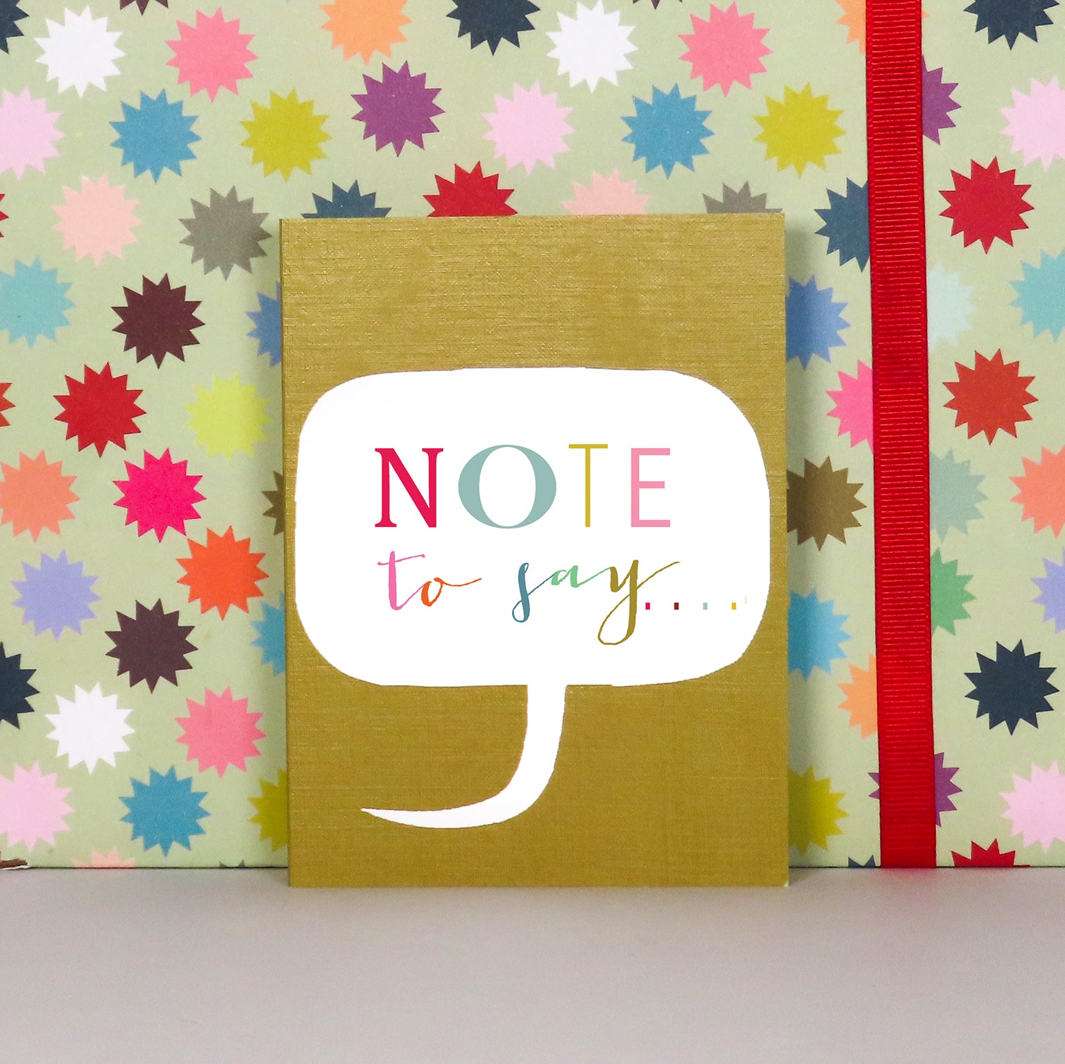 TWB22 mini note to say card