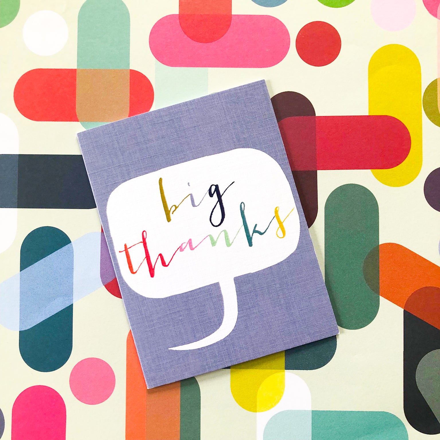 TWB23 mini big thanks card