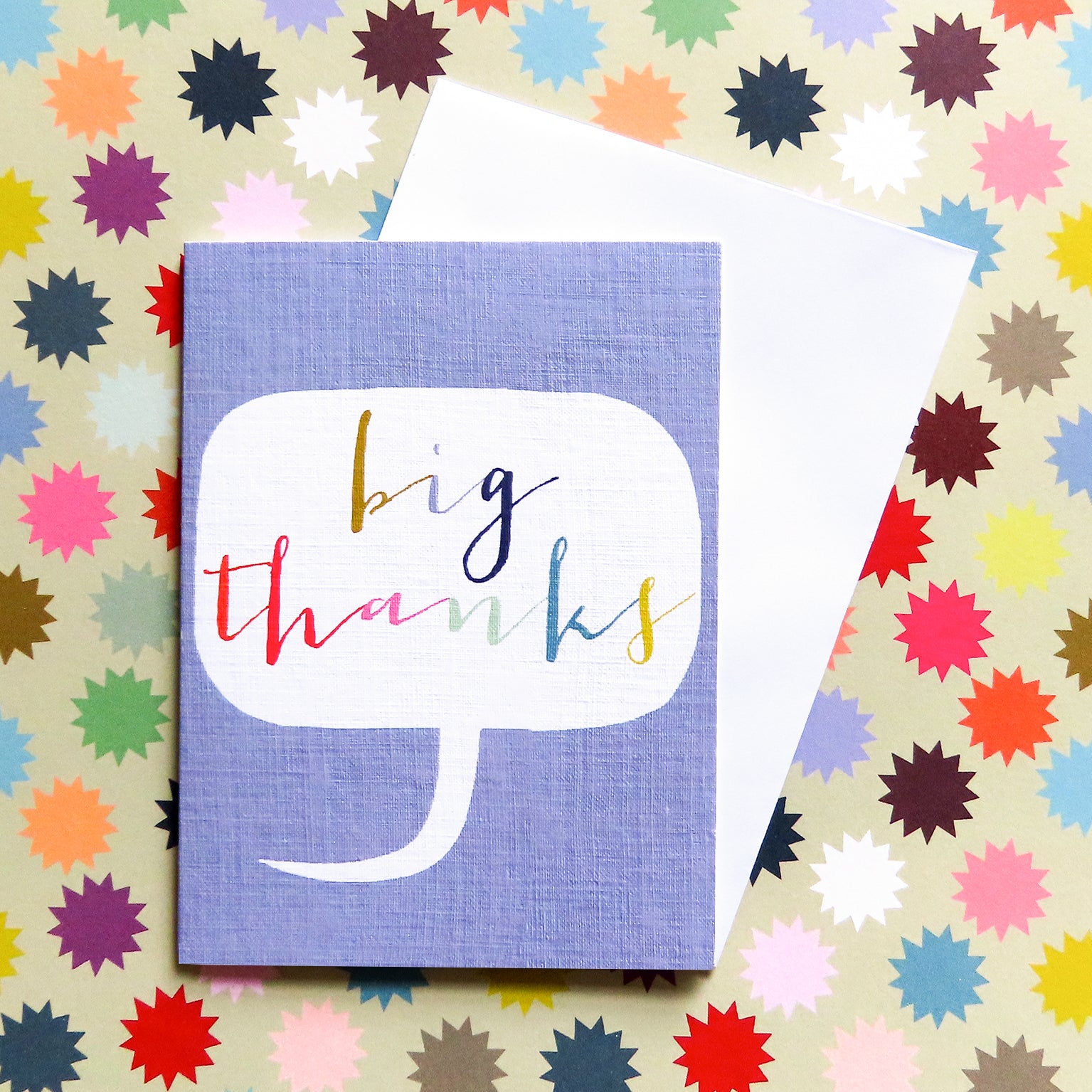 TWB23 mini big thanks card