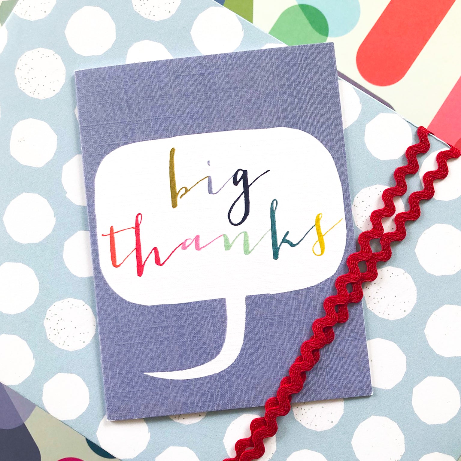 TWB23 mini big thanks card