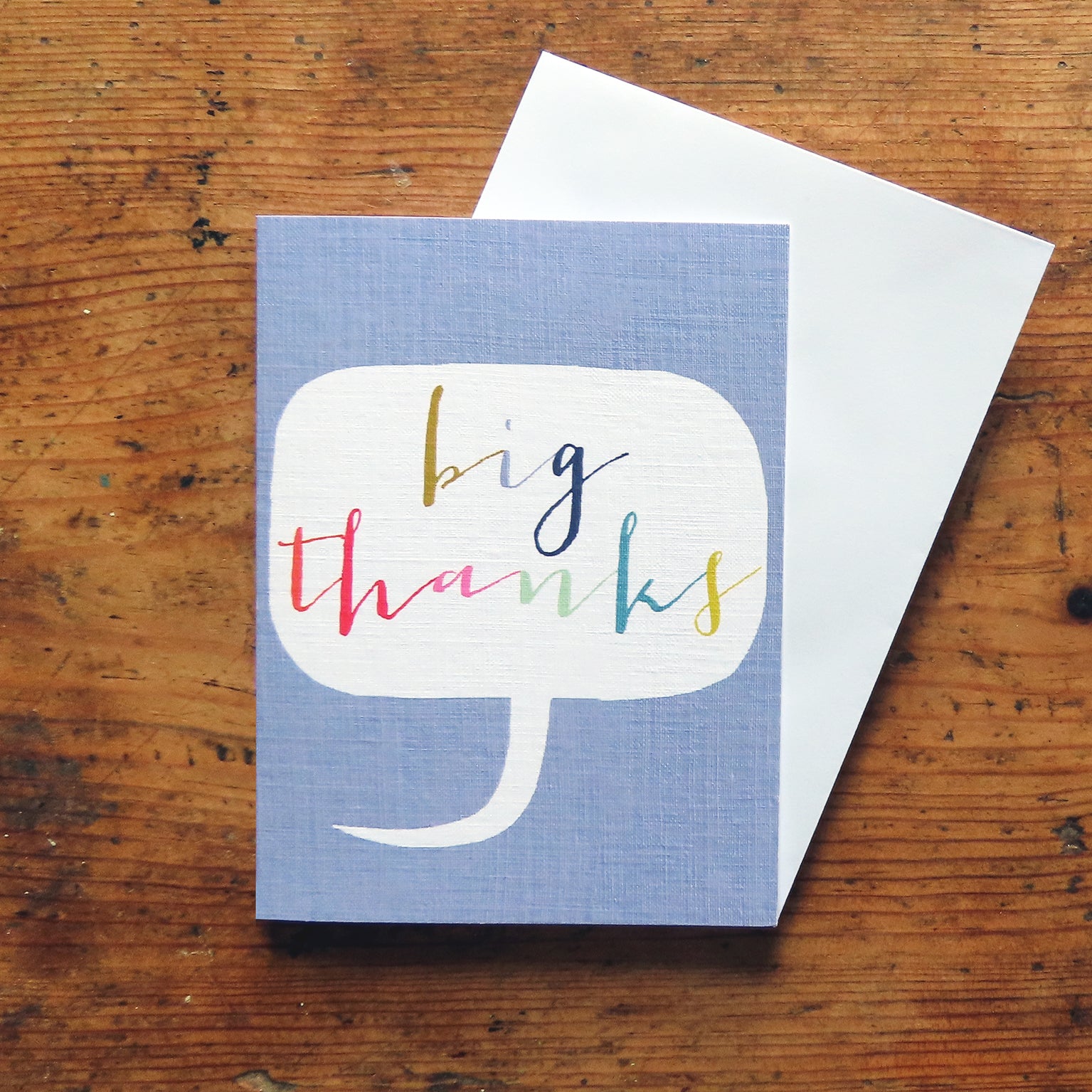 TWB23 mini big thanks card