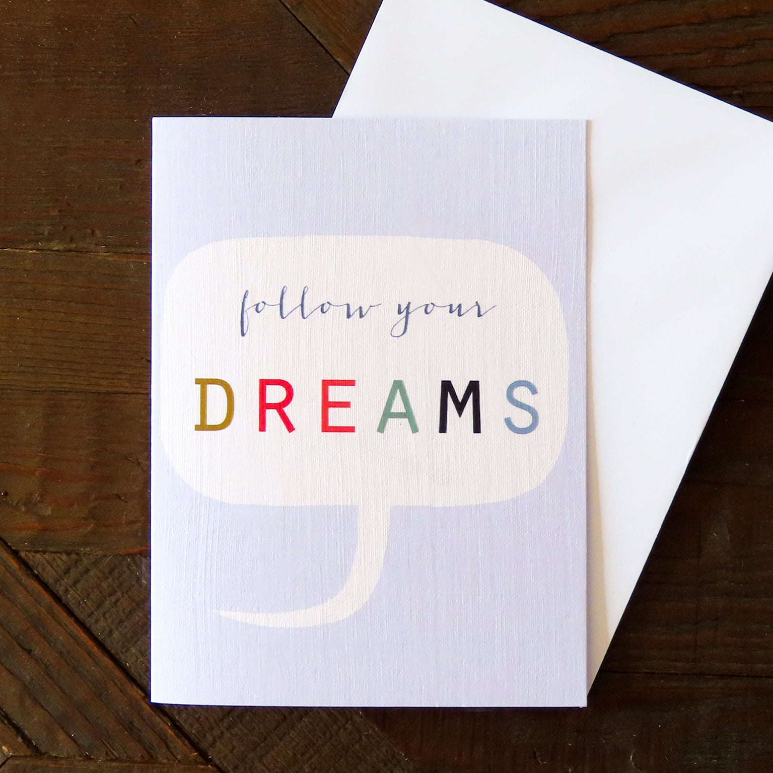 TWB29 mini follow your dreams card