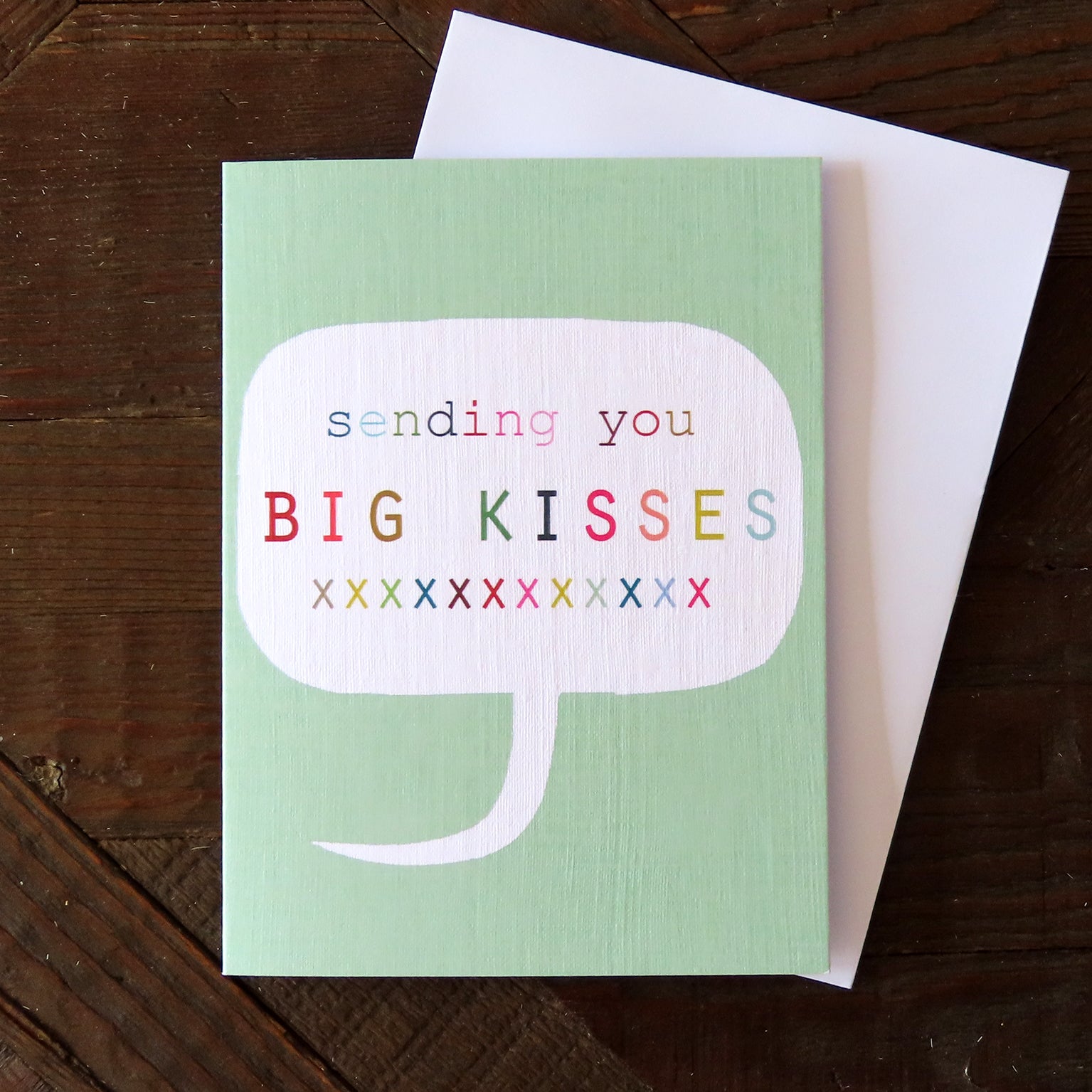 TWB30 mini big kisses card