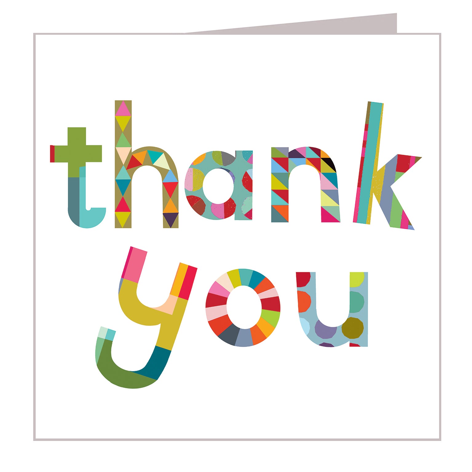 WD01 glossy thank you card