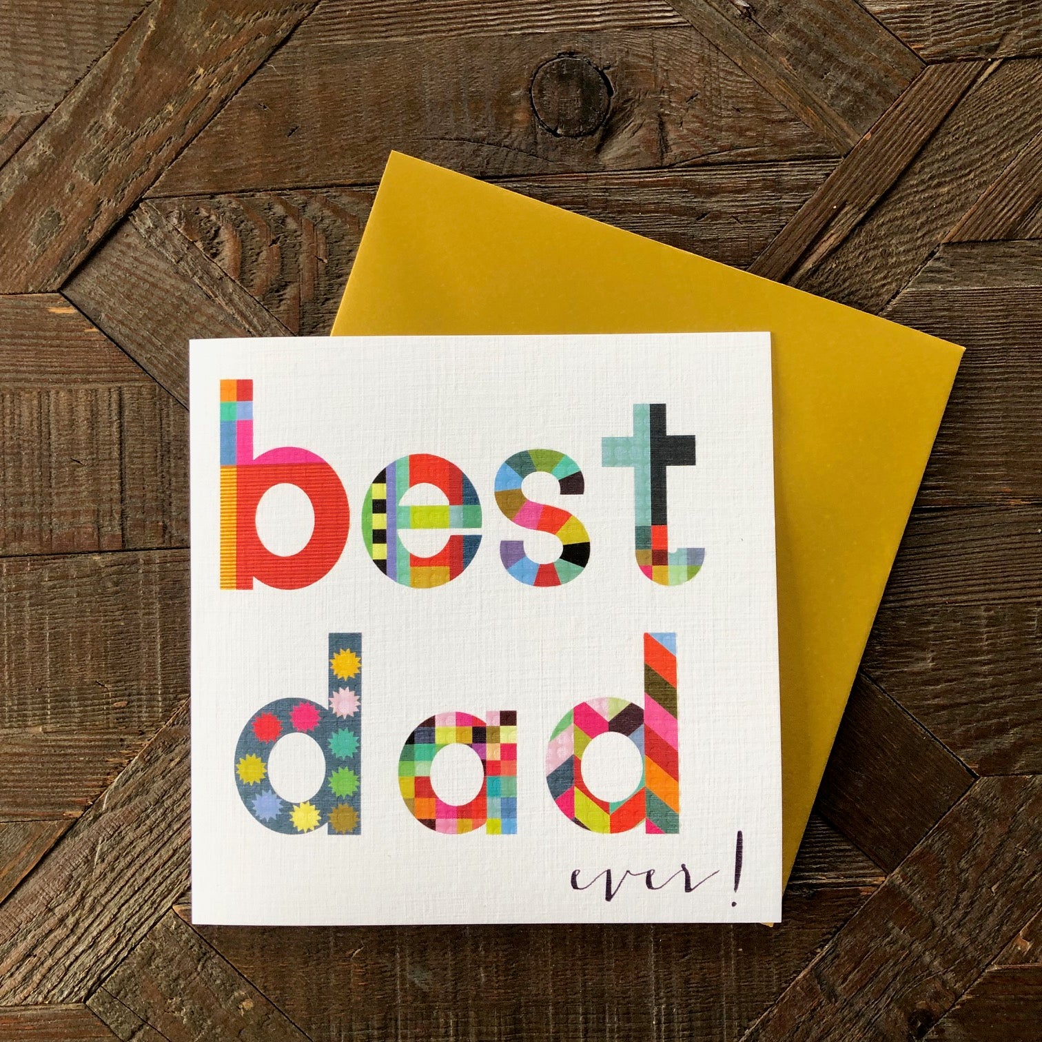 WD12 glossy best dad card