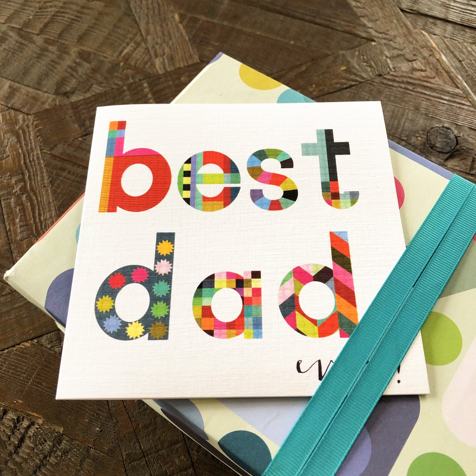 WD12 glossy best dad card