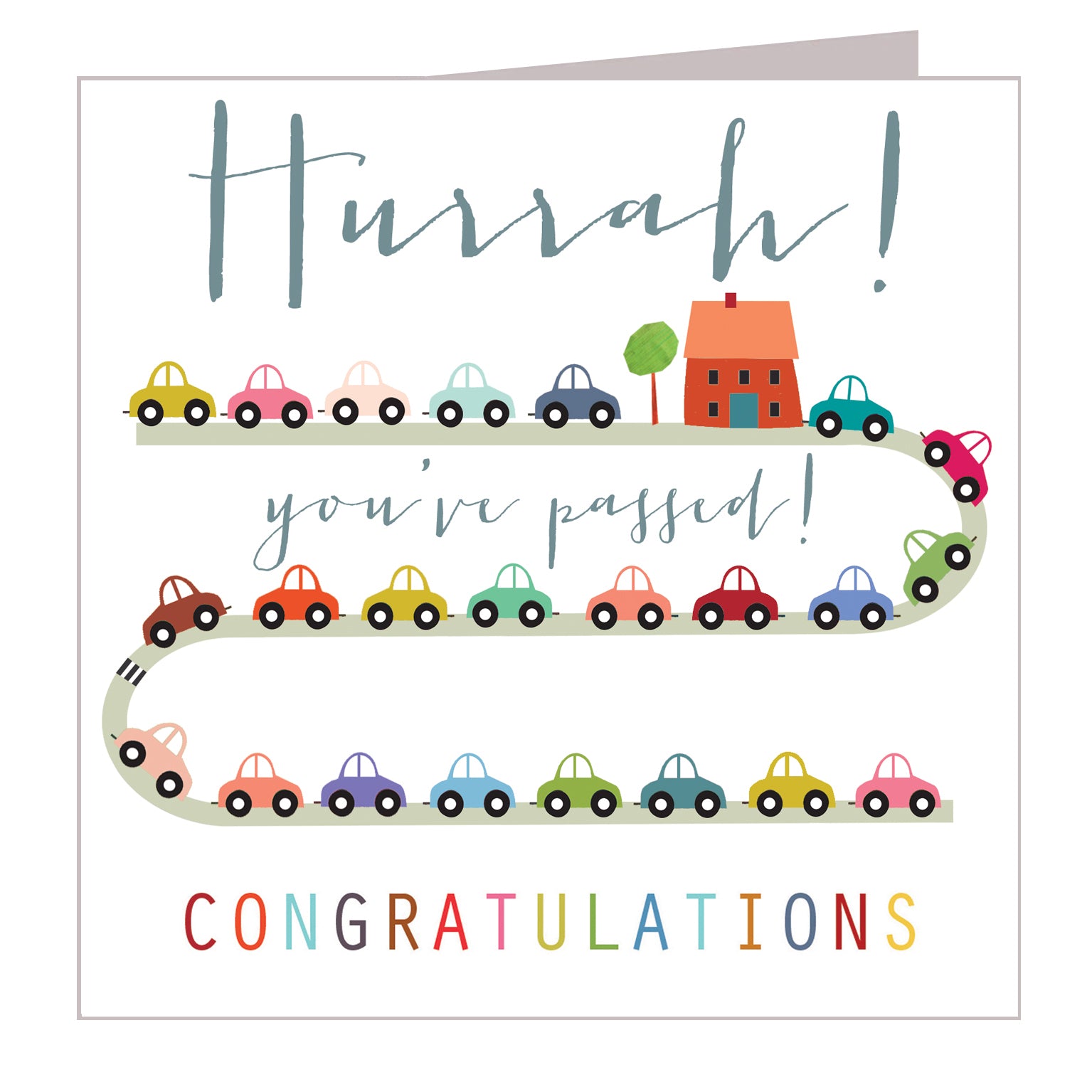 WO05 you've passed congratulations card