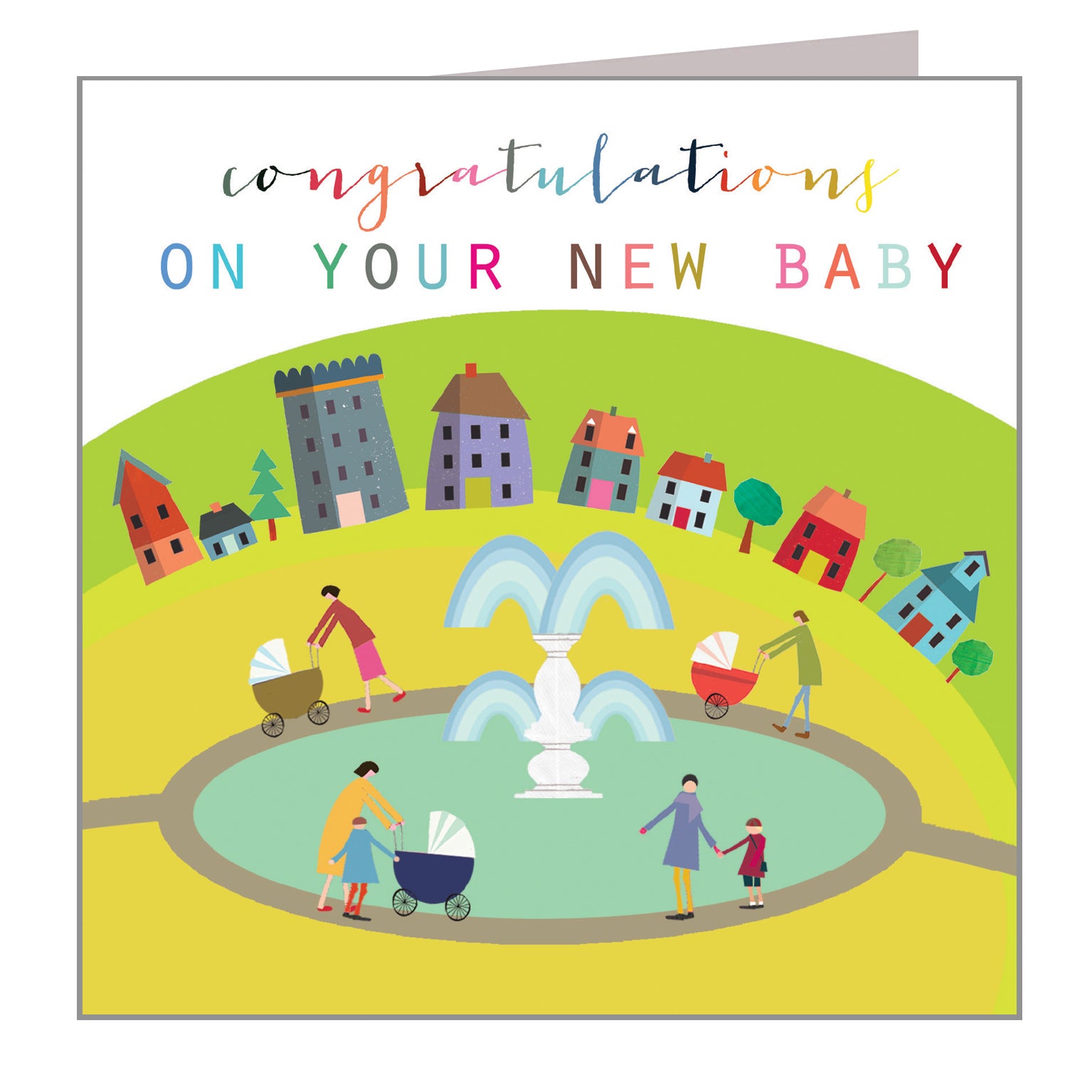 WO27 new baby congratulations card