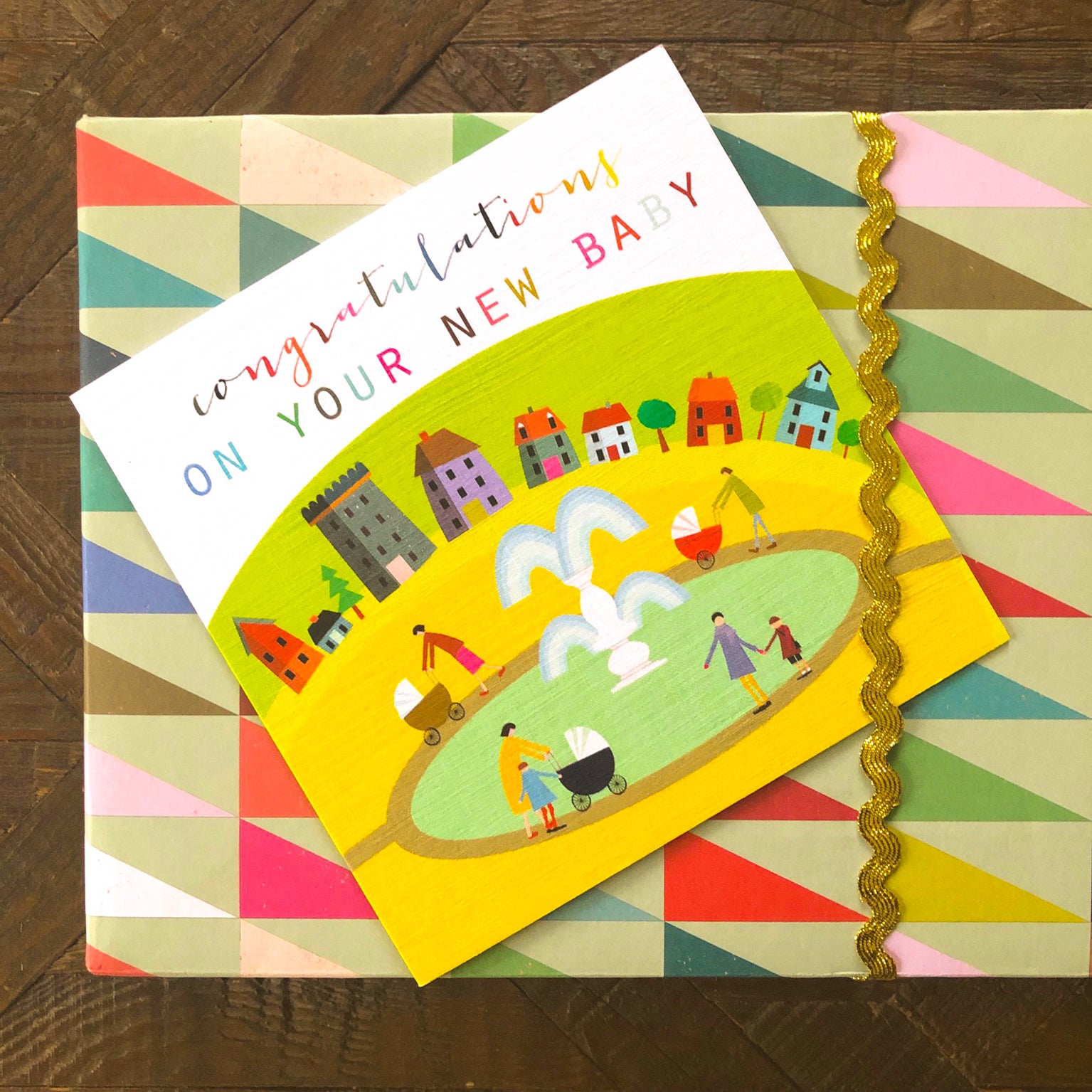 WO27 new baby congratulations card