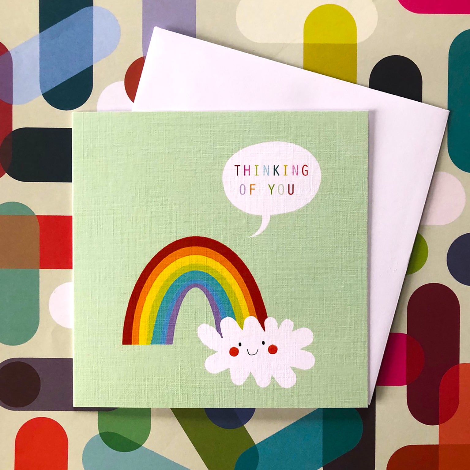 WO36 thinking of you rainbow card