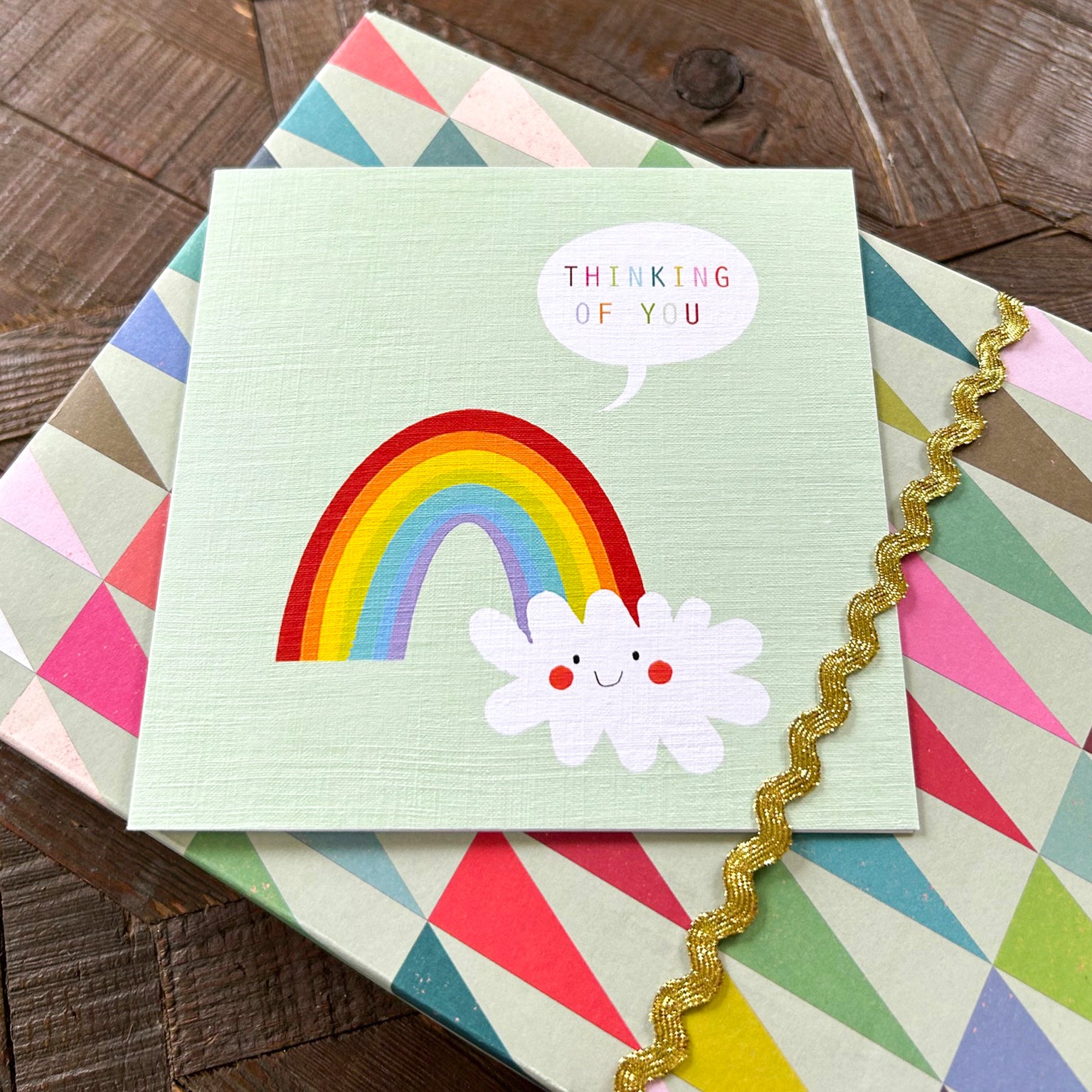 WO36 thinking of you rainbow card