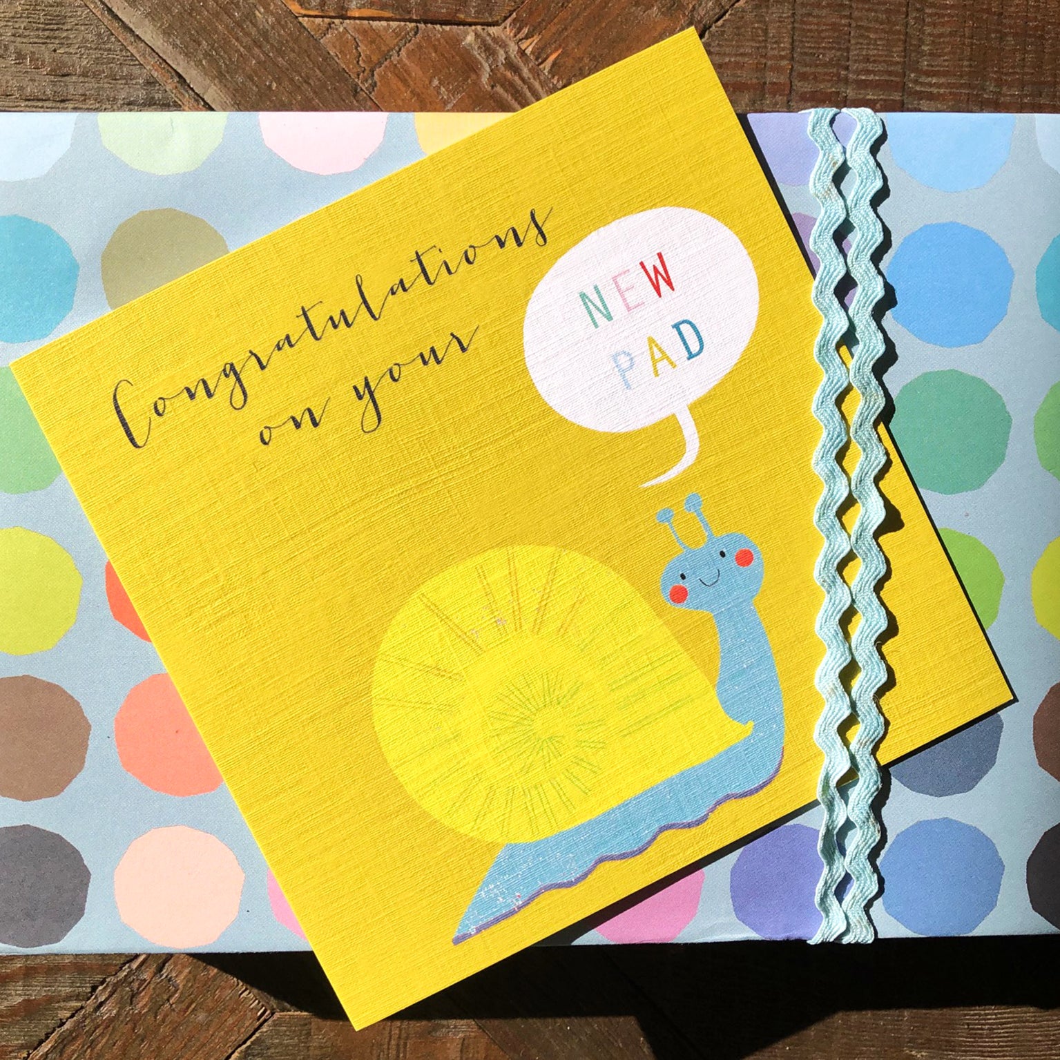 WO38 snail new home card