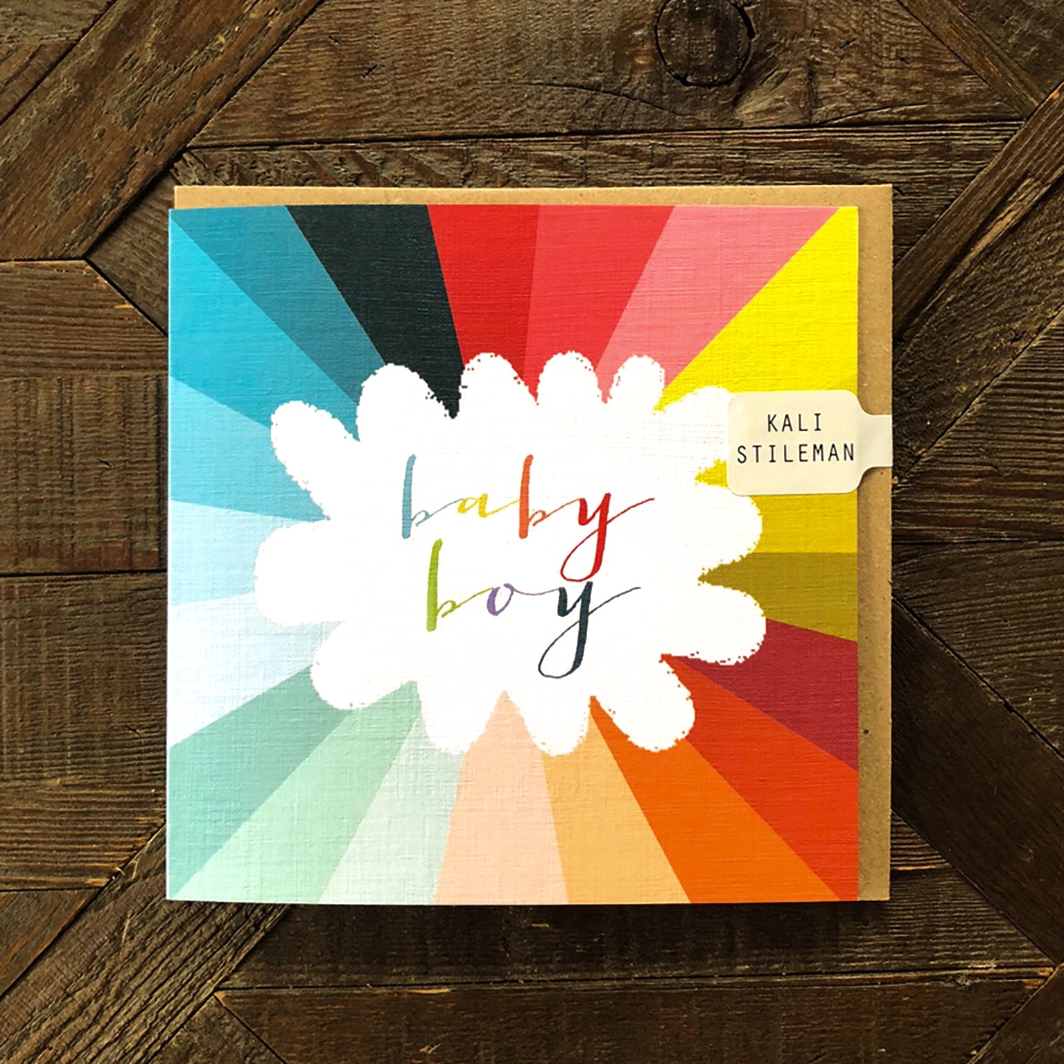 WO48 colourful baby boy card