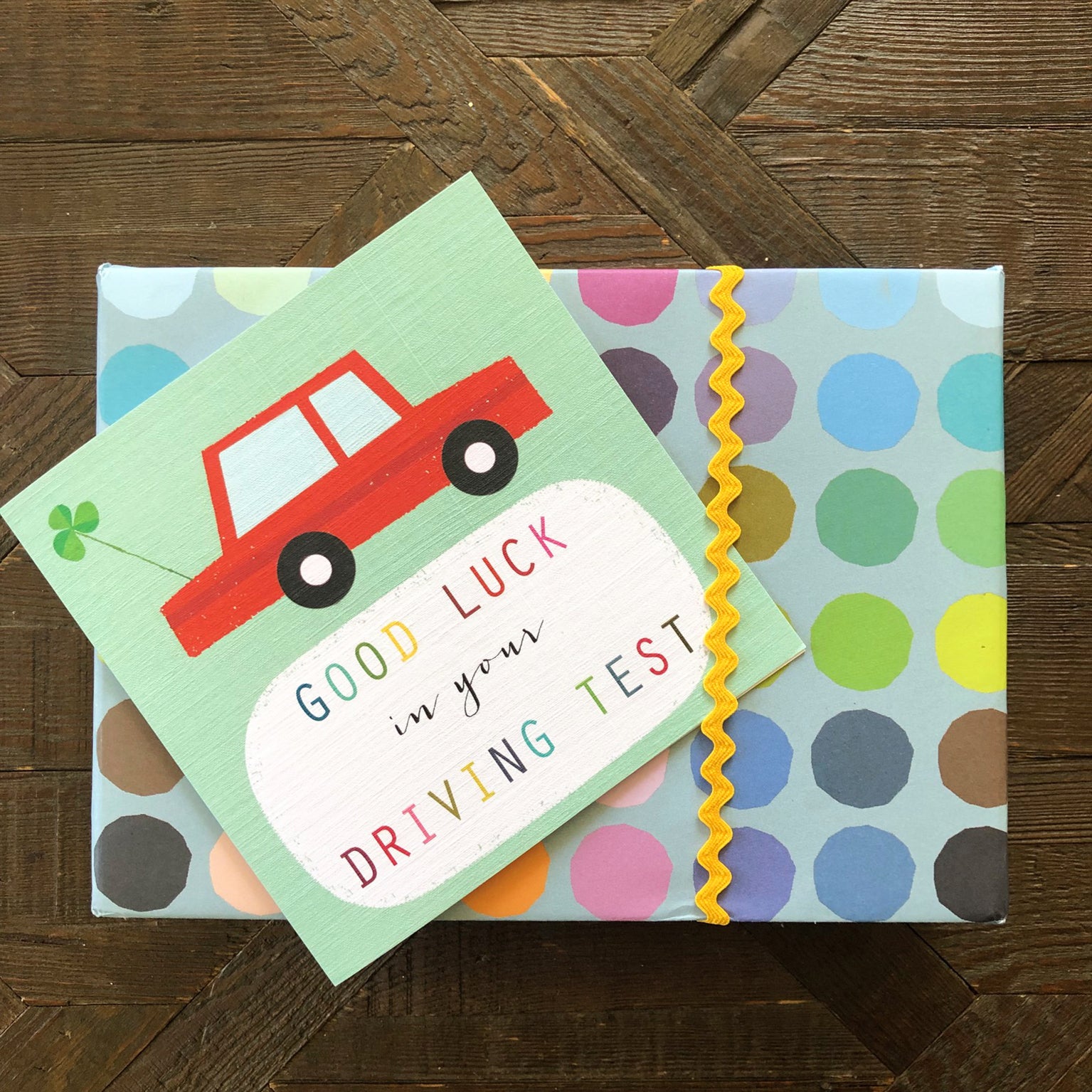 WO59 driving test good luck card