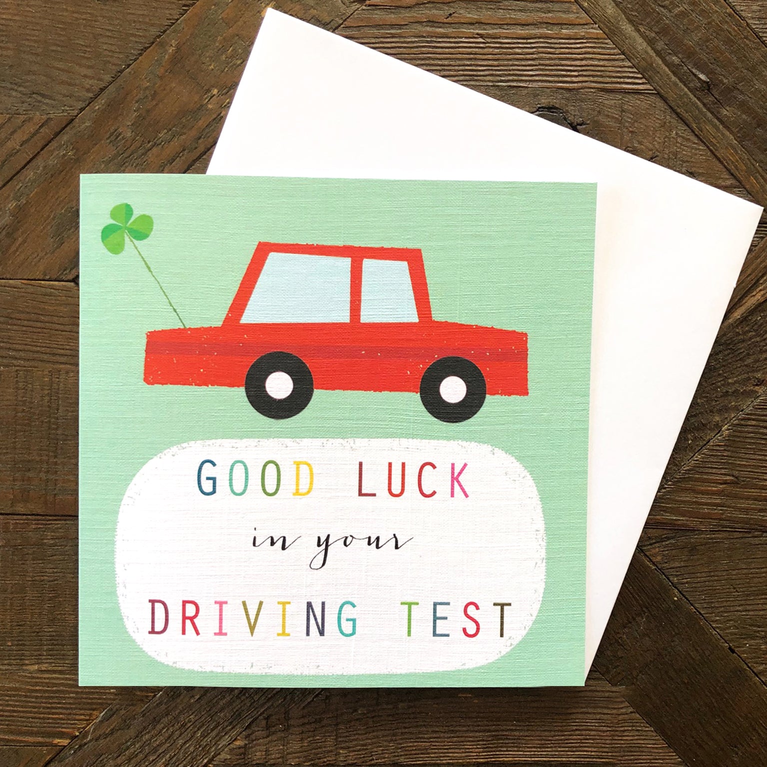 WO59 driving test good luck card