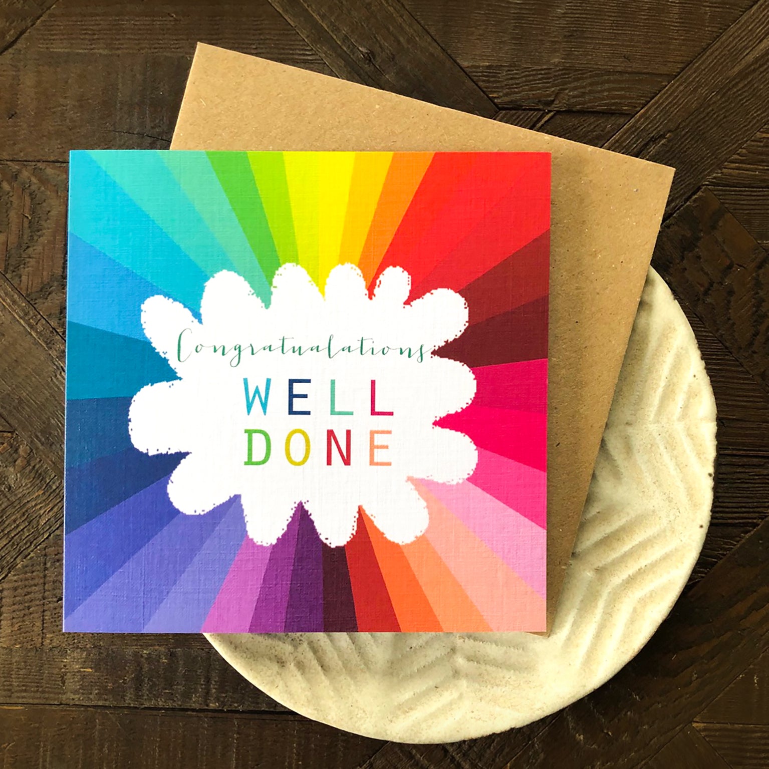 WO80 colourful well done card