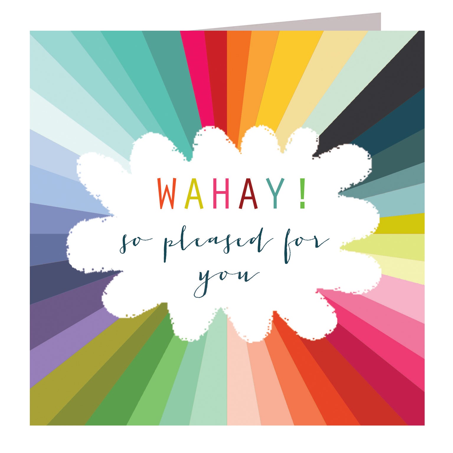 WO85 colourful congratulations card