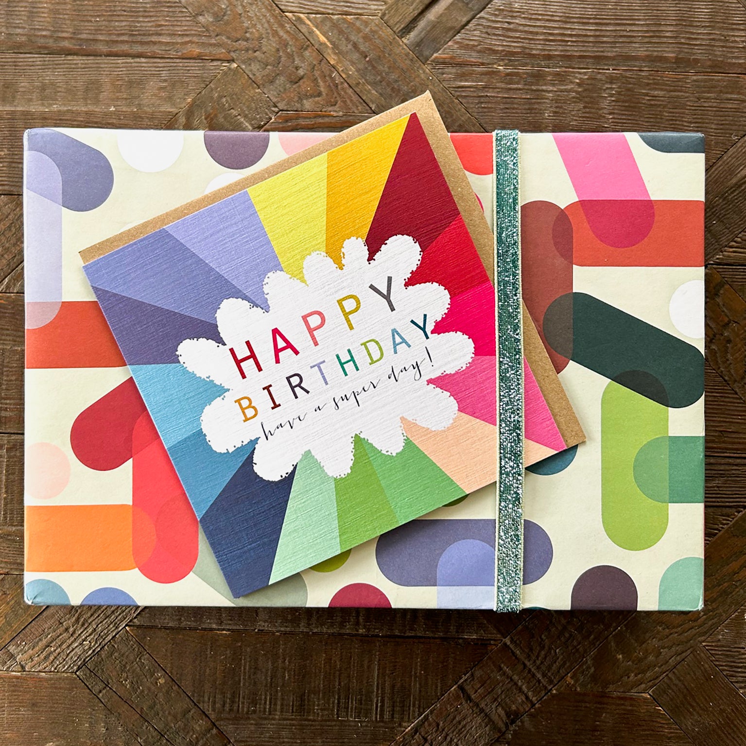 WO87 colourful happy birthday card