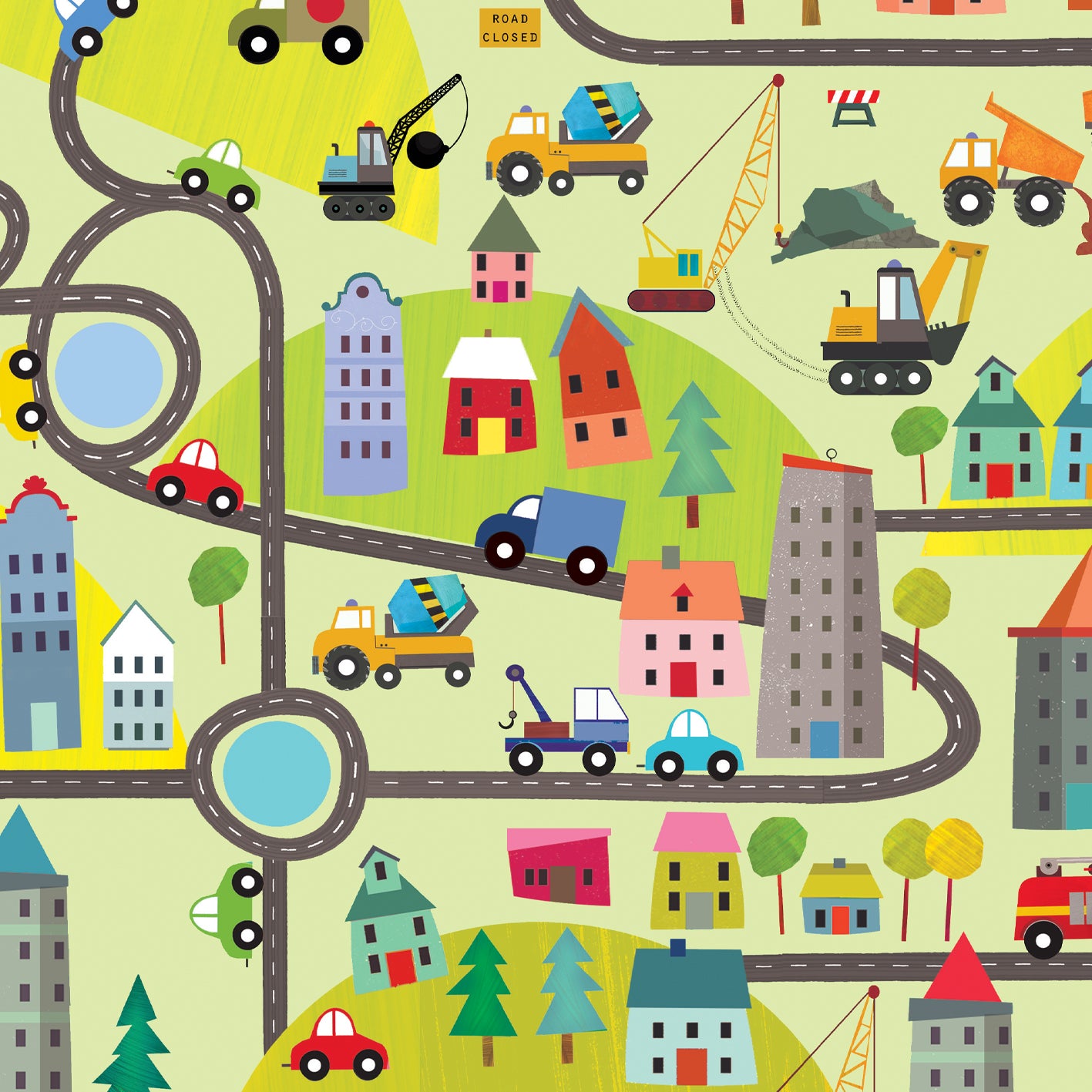 WP118 road wrapping paper