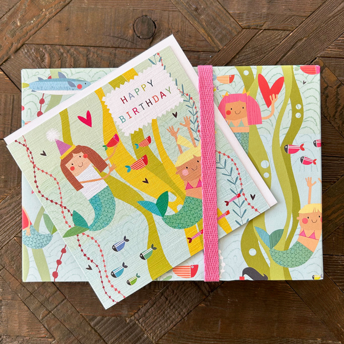 GL30 mermaids happy birthday card