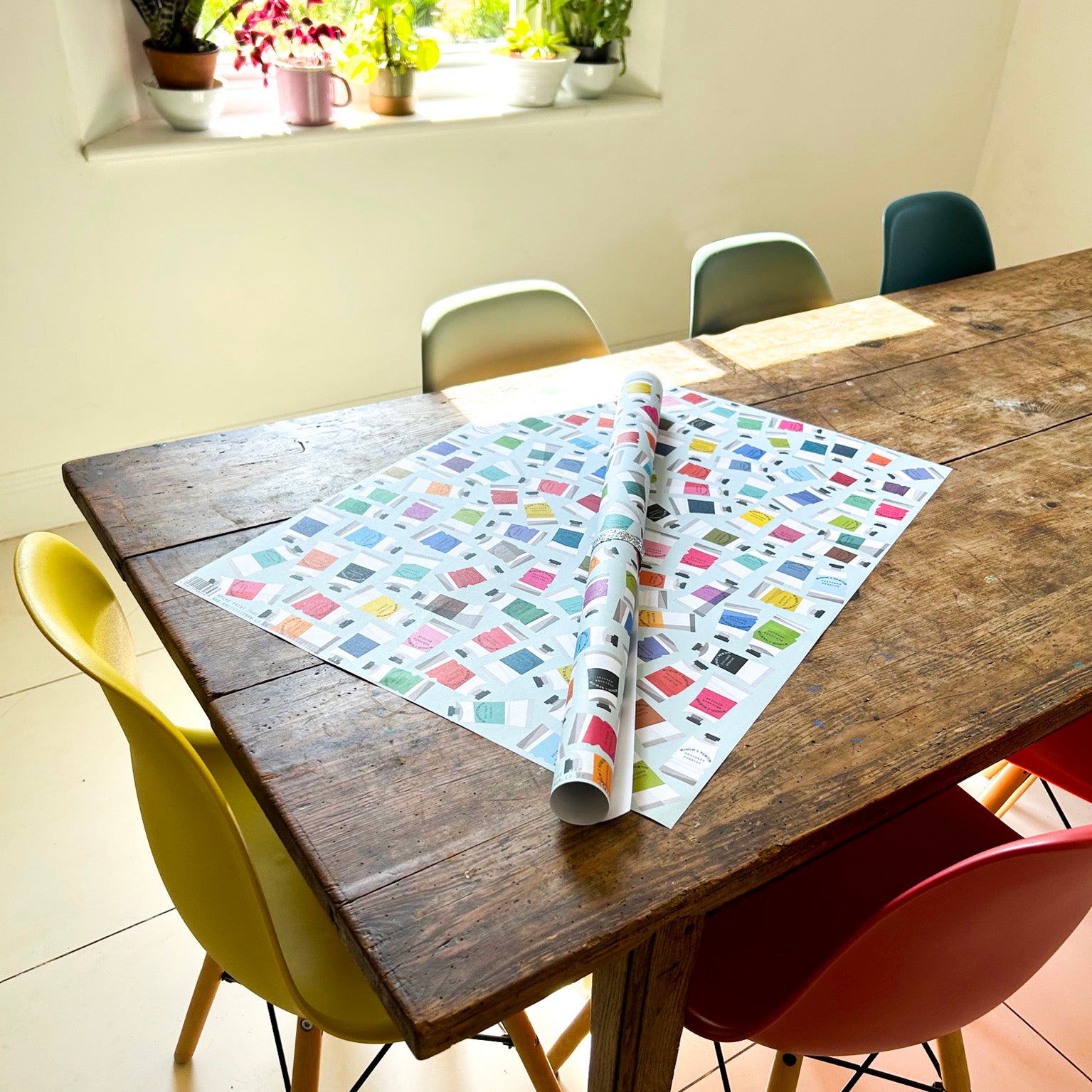 WP140 Paint Tubes Wrapping Paper