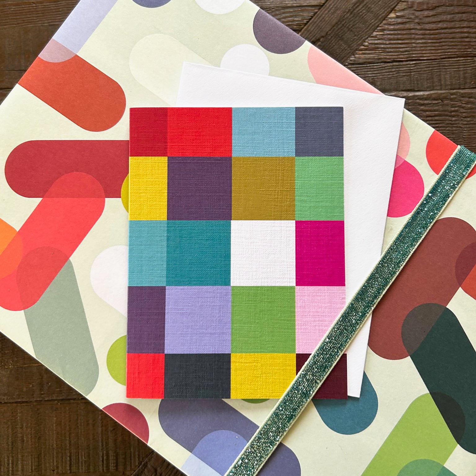 WTW102 mini squares greetings card